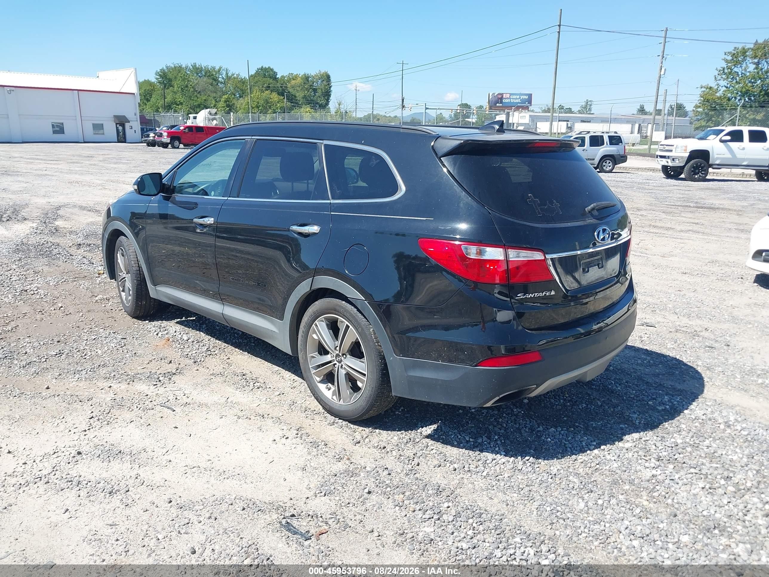 2013 Hyundai Santa Fe Limited Black vin: KM8SR4HFXDU007238