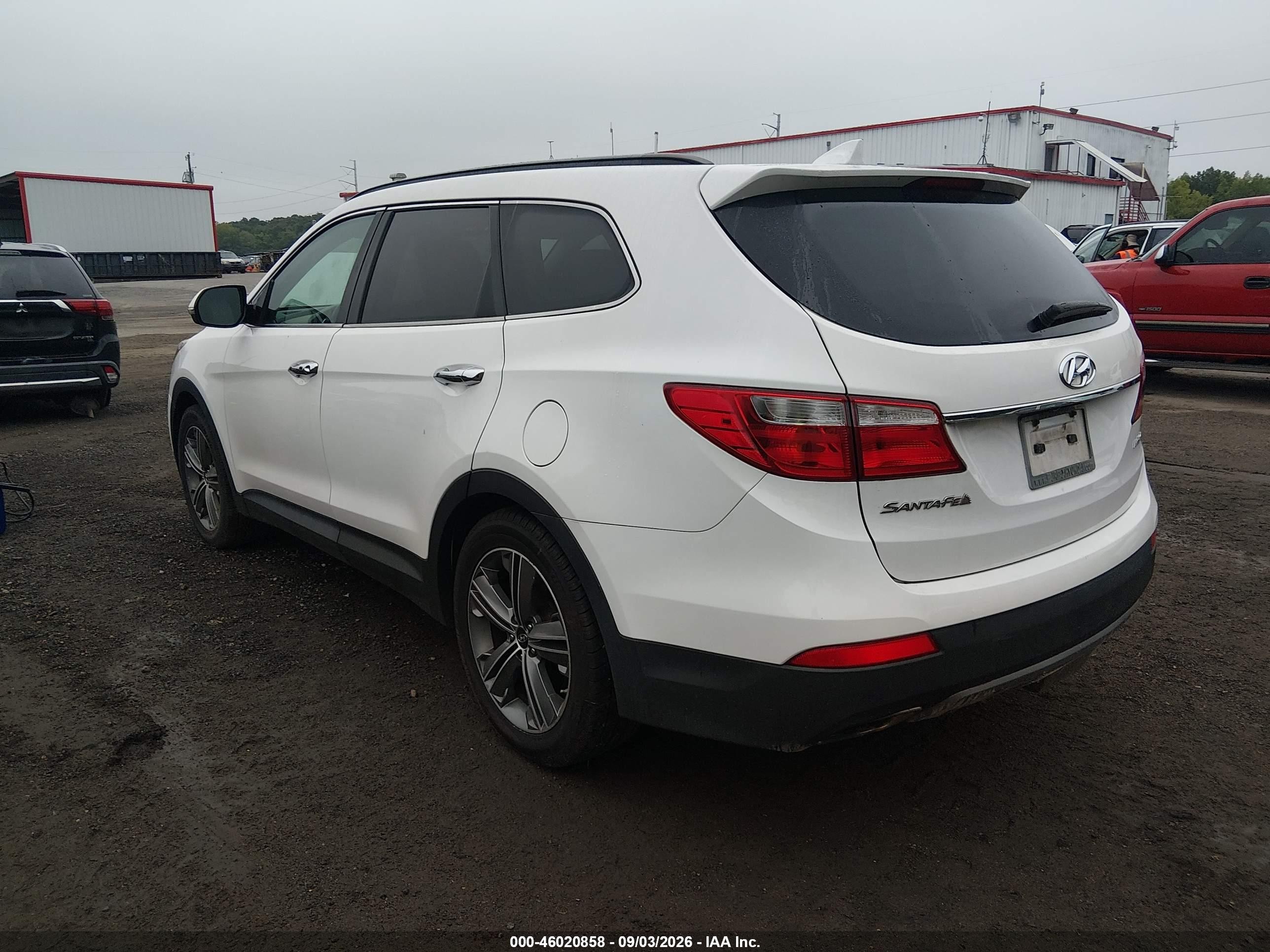 2013 Hyundai Santa Fe Limited White vin: KM8SR4HFXDU009958