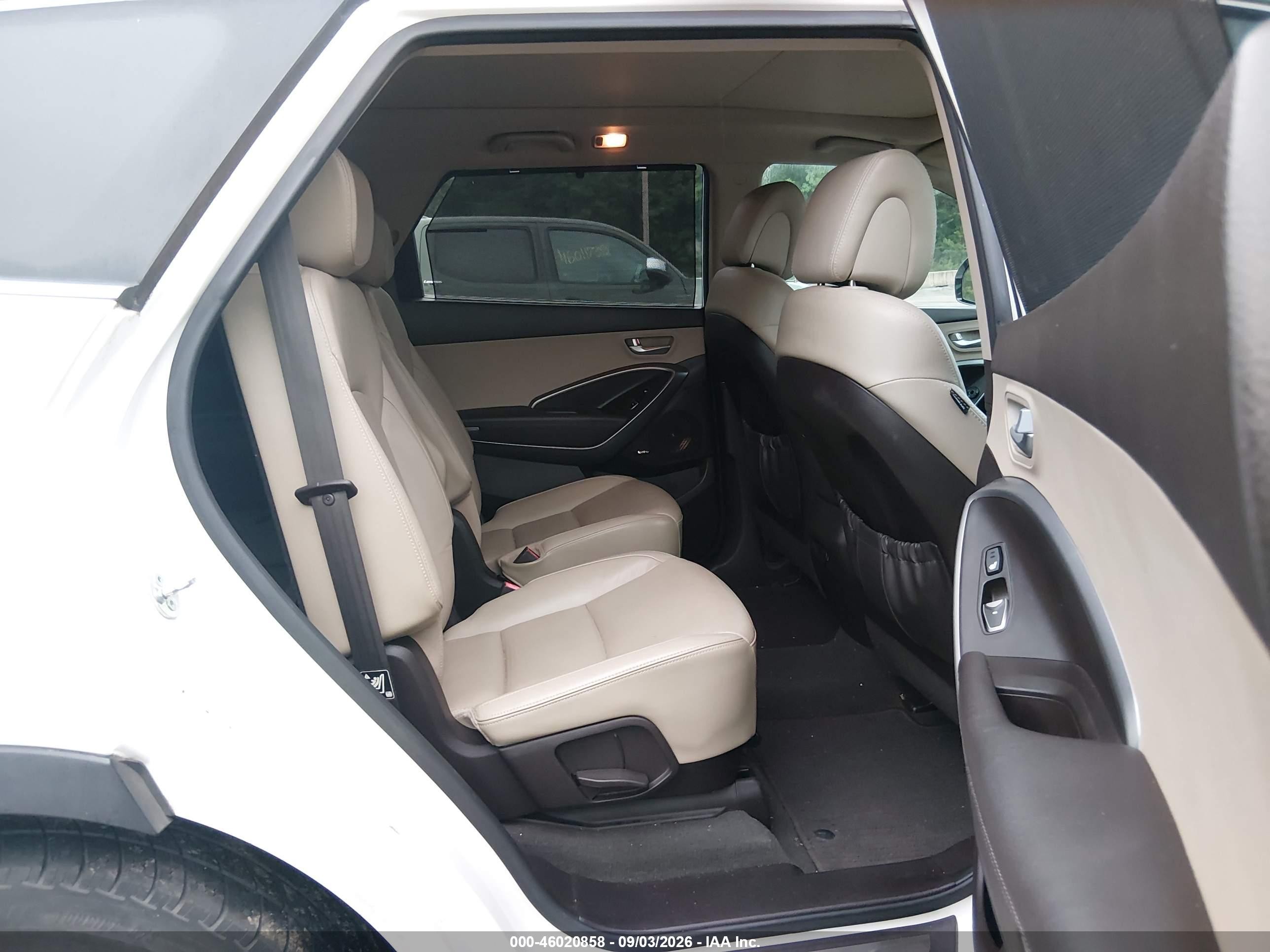 2013 Hyundai Santa Fe Limited White vin: KM8SR4HFXDU009958