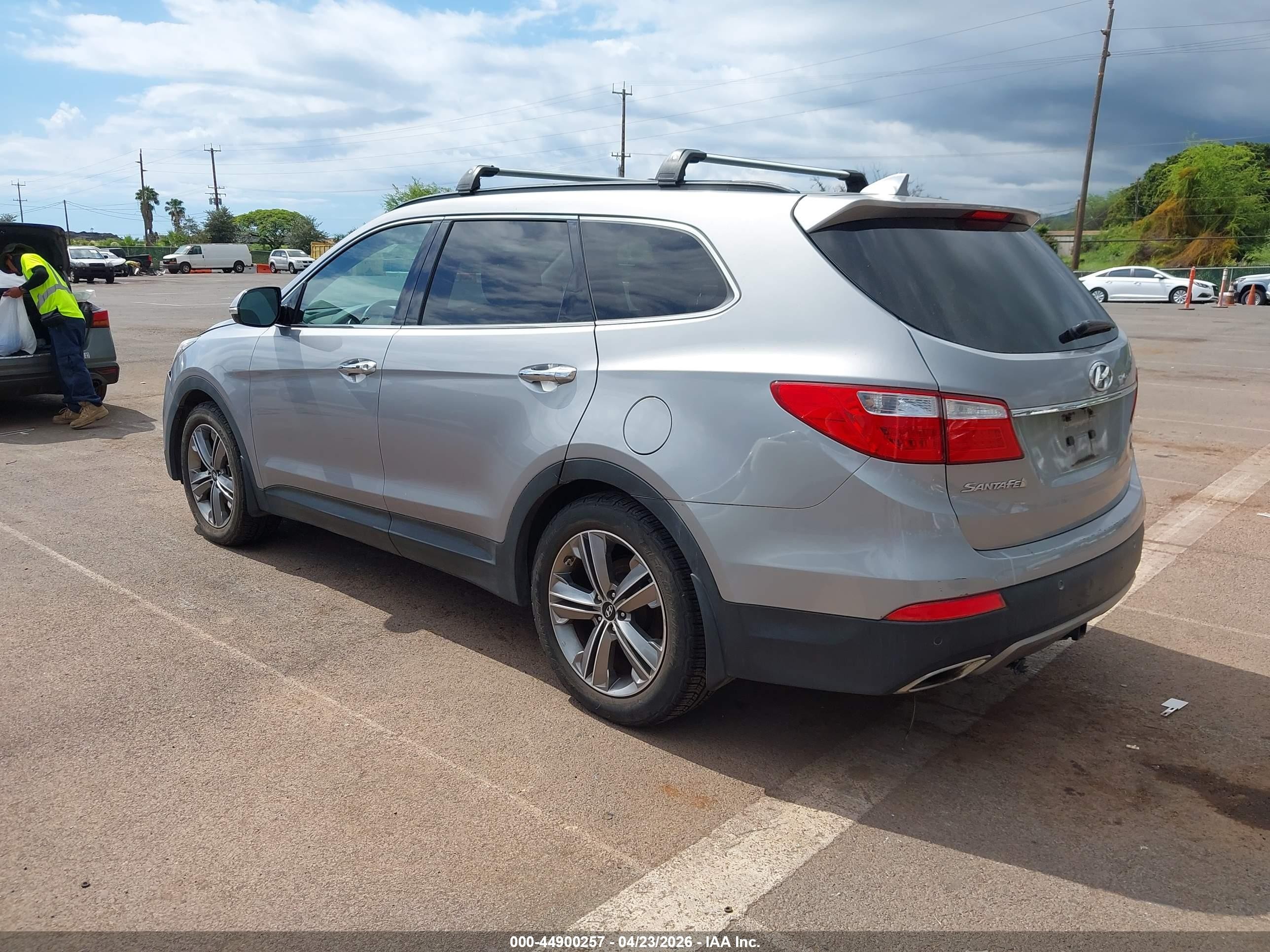 2015 Hyundai Santa Fe Limited Silver vin: KM8SR4HFXFU096733