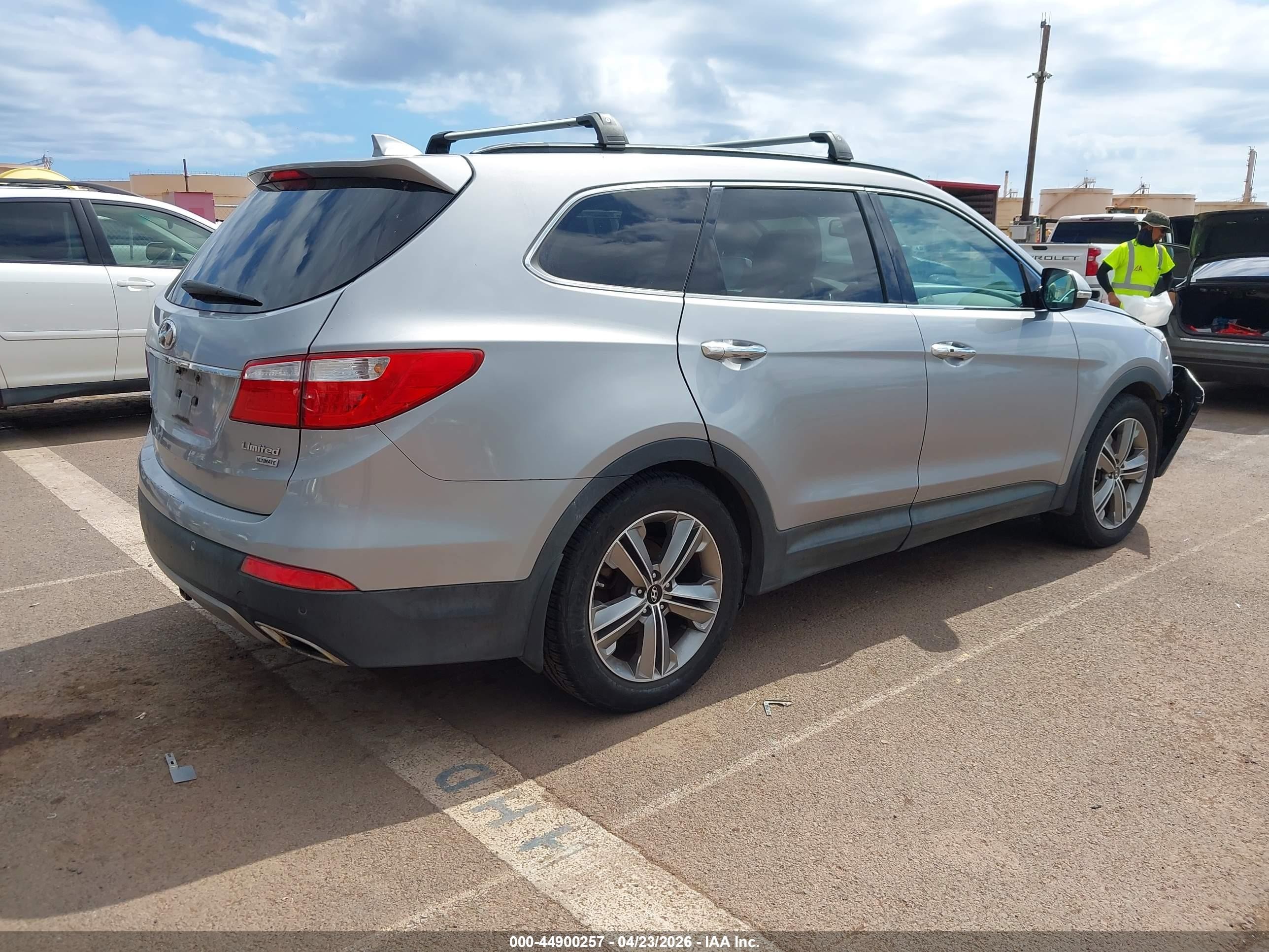 2015 Hyundai Santa Fe Limited Silver vin: KM8SR4HFXFU096733