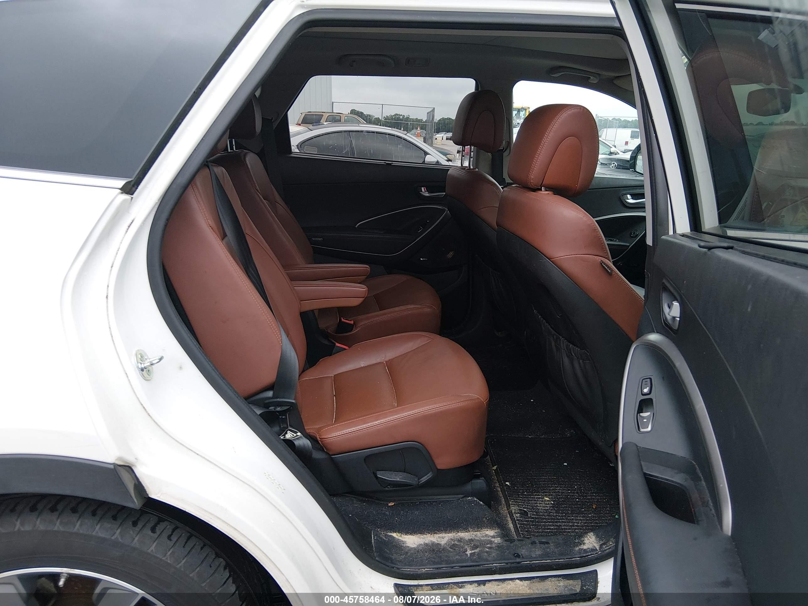 2015 Hyundai Santa Fe Limited White vin: KM8SR4HFXFU098661