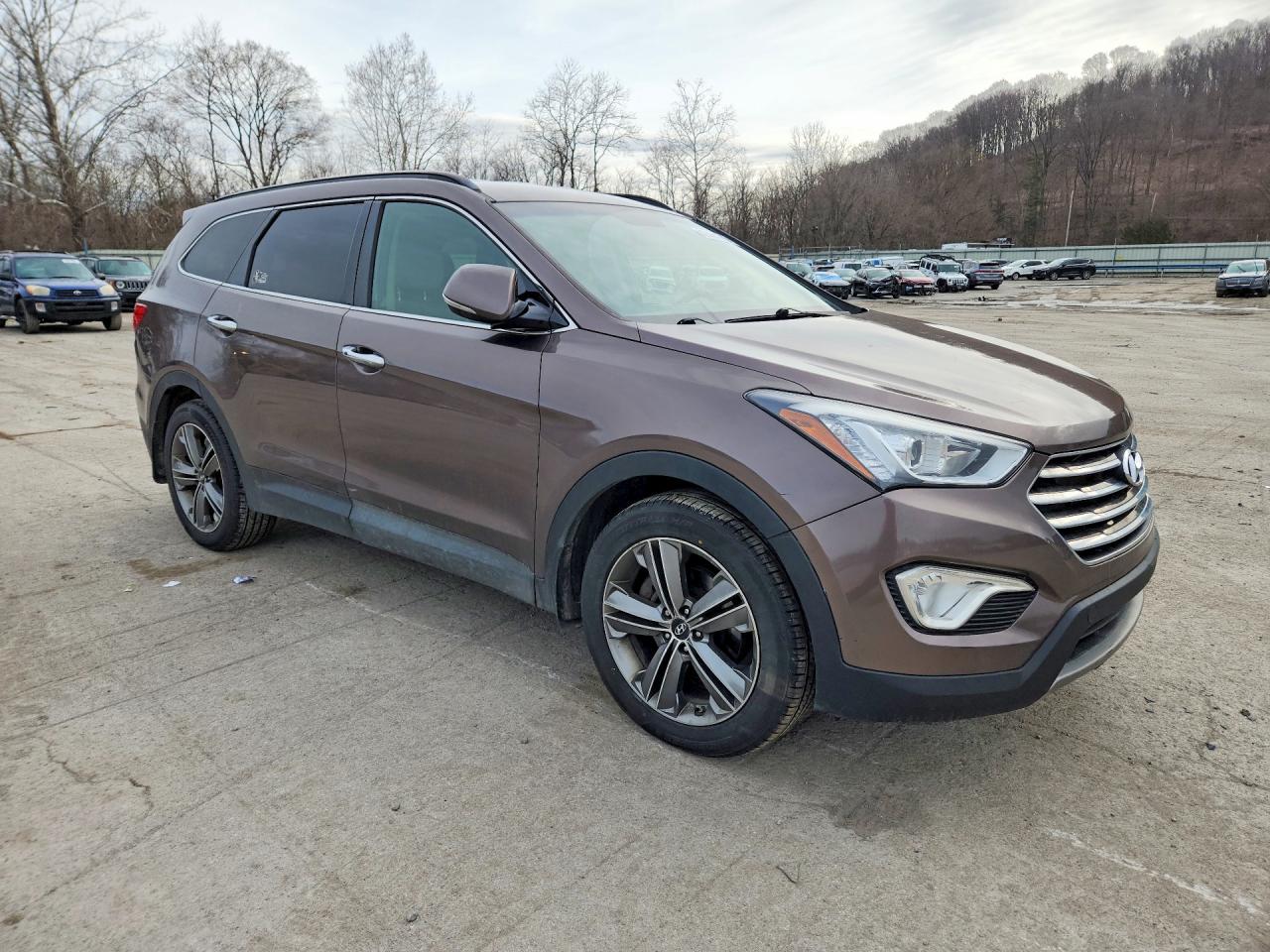 2013 Hyundai Santa Fe Limited Brown vin: KM8SRDHF0DU012481