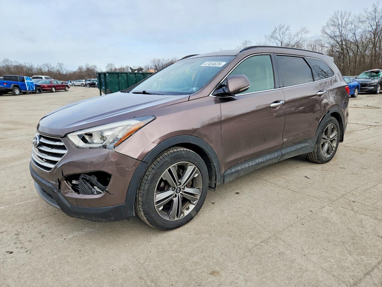 2013 Hyundai Santa Fe Limited Brown vin: KM8SRDHF0DU012481