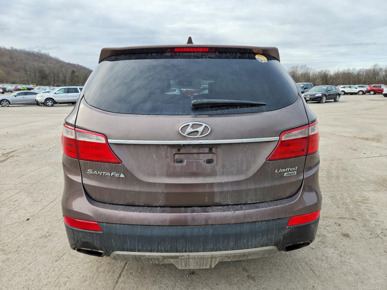 2013 Hyundai Santa Fe Limited Brown vin: KM8SRDHF0DU012481