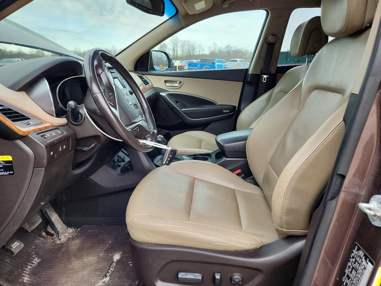 2013 Hyundai Santa Fe Limited Brown vin: KM8SRDHF0DU012481
