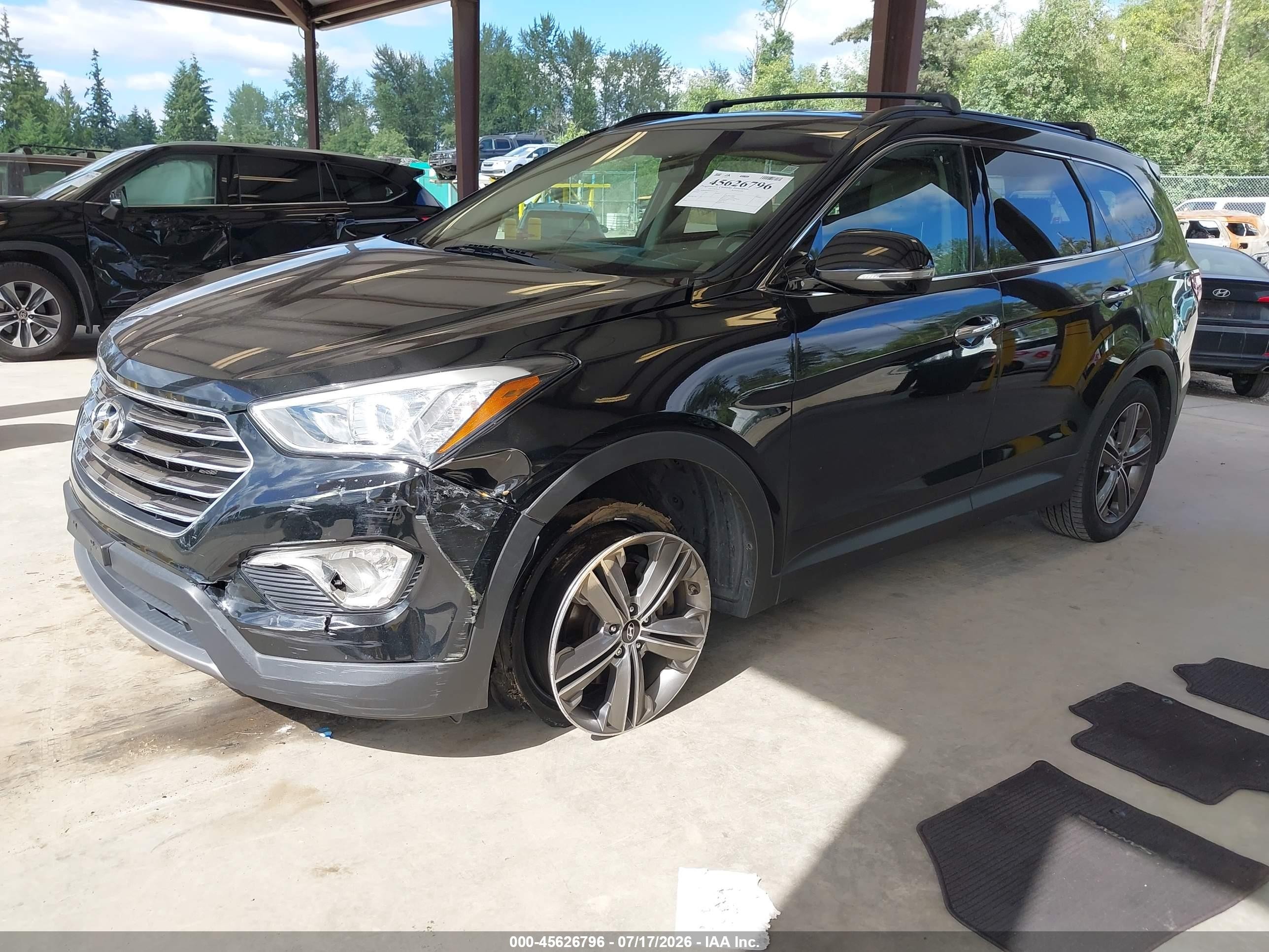 2013 Hyundai Santa Fe Limited Black vin: KM8SRDHF0DU012741