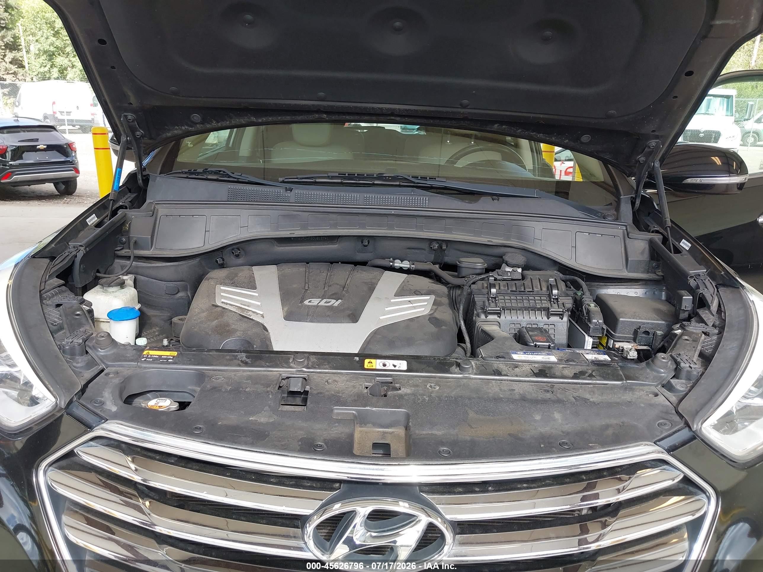 2013 Hyundai Santa Fe Limited Black vin: KM8SRDHF0DU012741