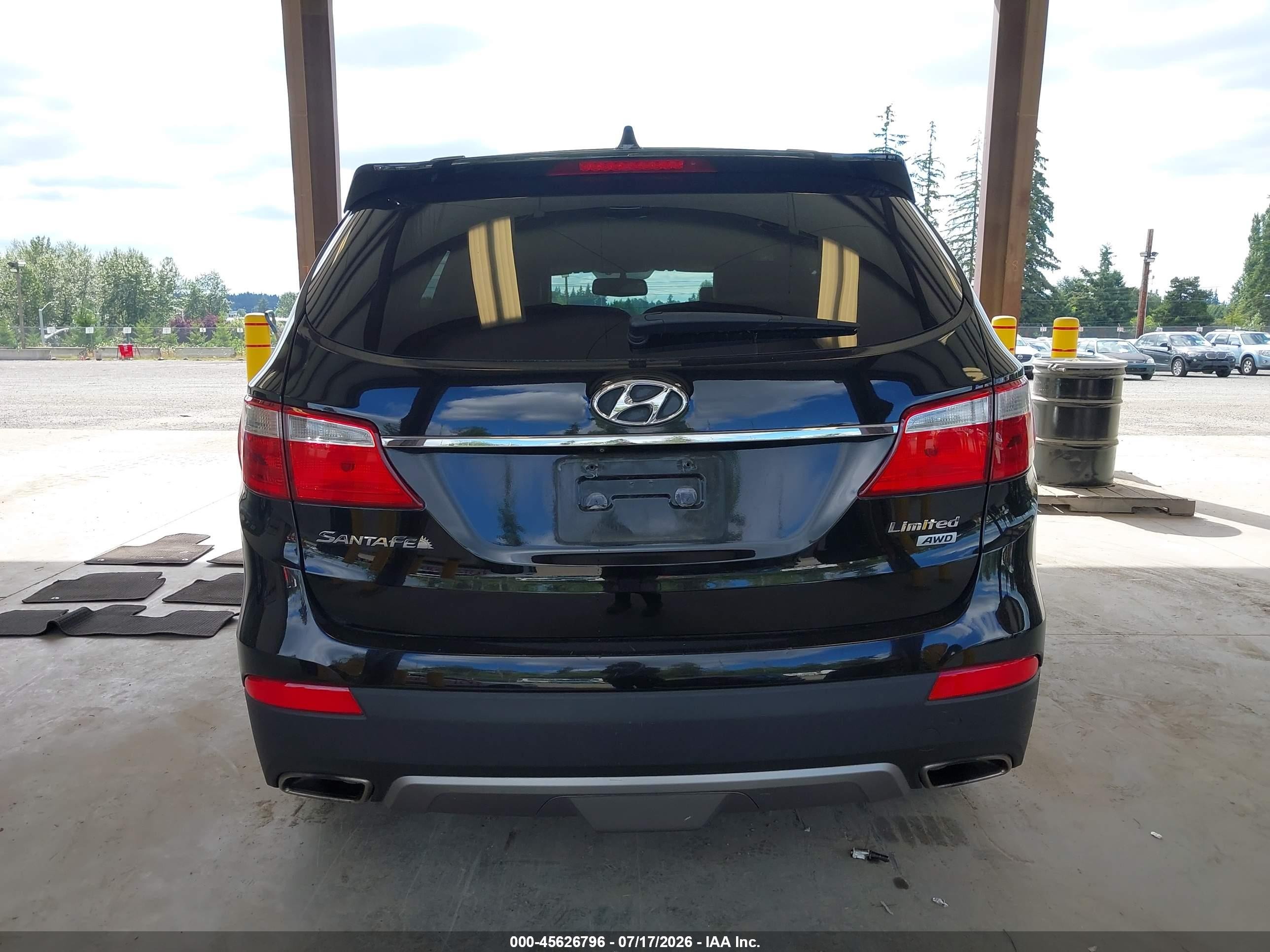 2013 Hyundai Santa Fe Limited Black vin: KM8SRDHF0DU012741