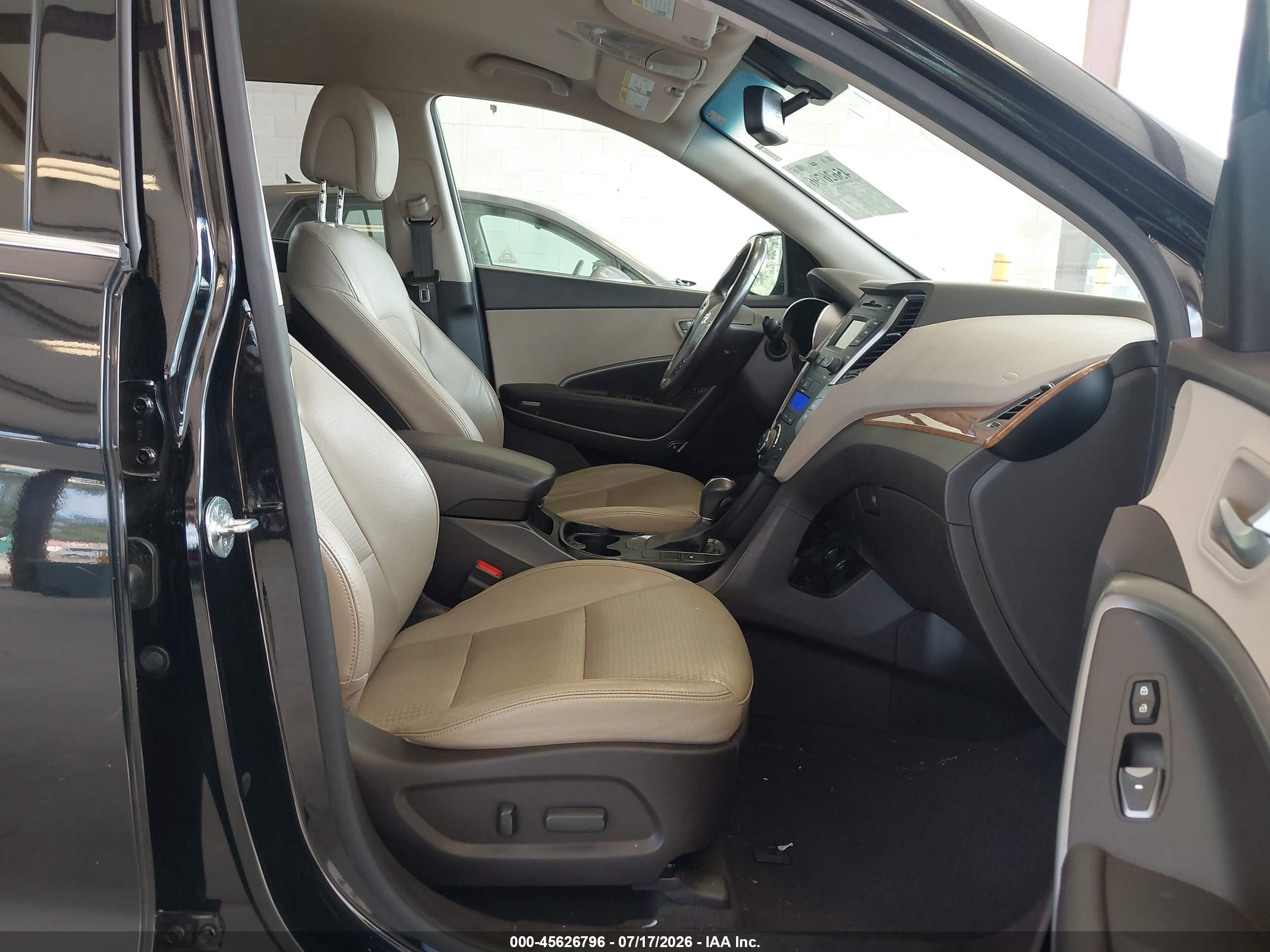 2013 Hyundai Santa Fe Limited Black vin: KM8SRDHF0DU012741