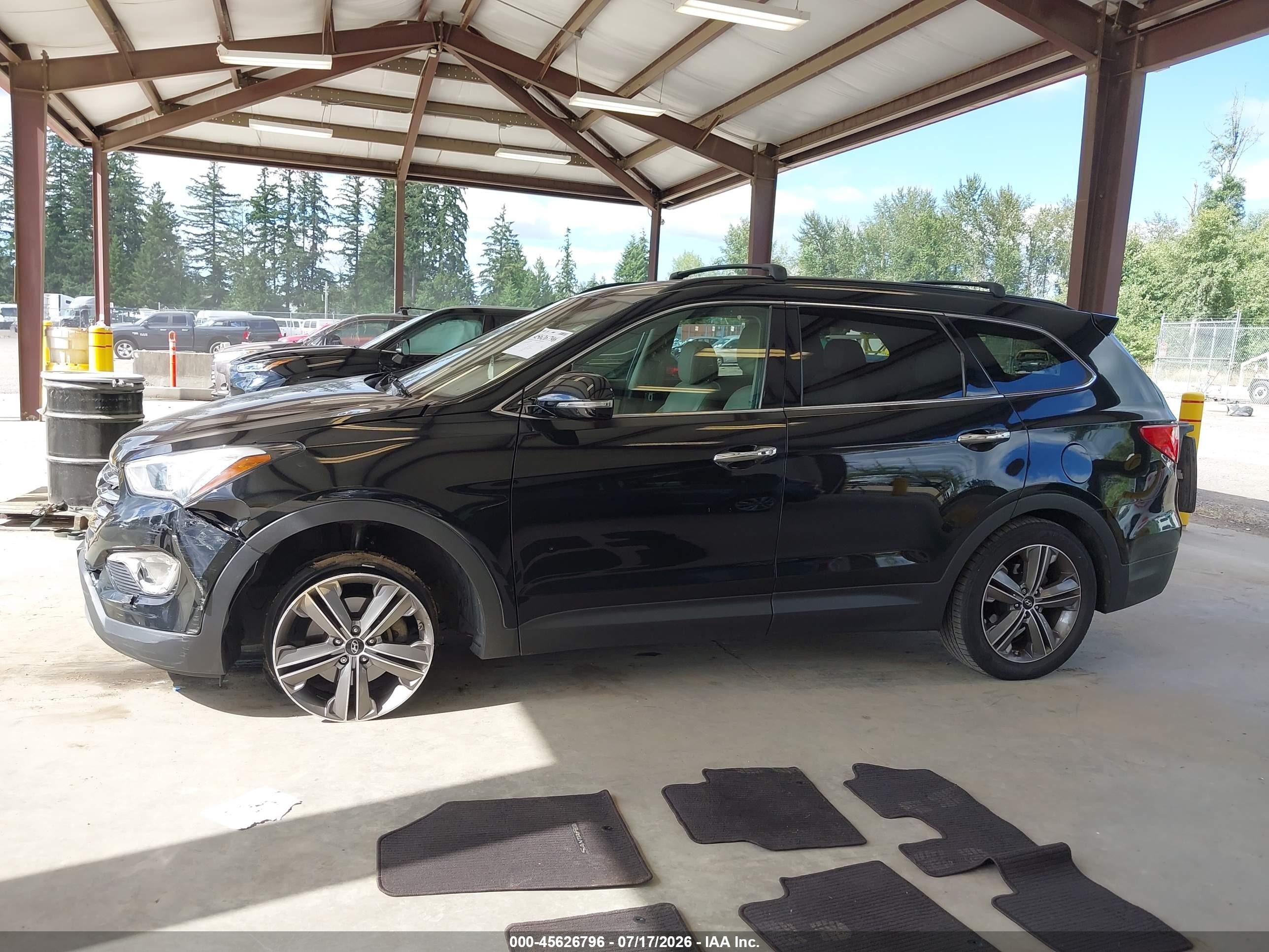 2013 Hyundai Santa Fe Limited Black vin: KM8SRDHF0DU012741