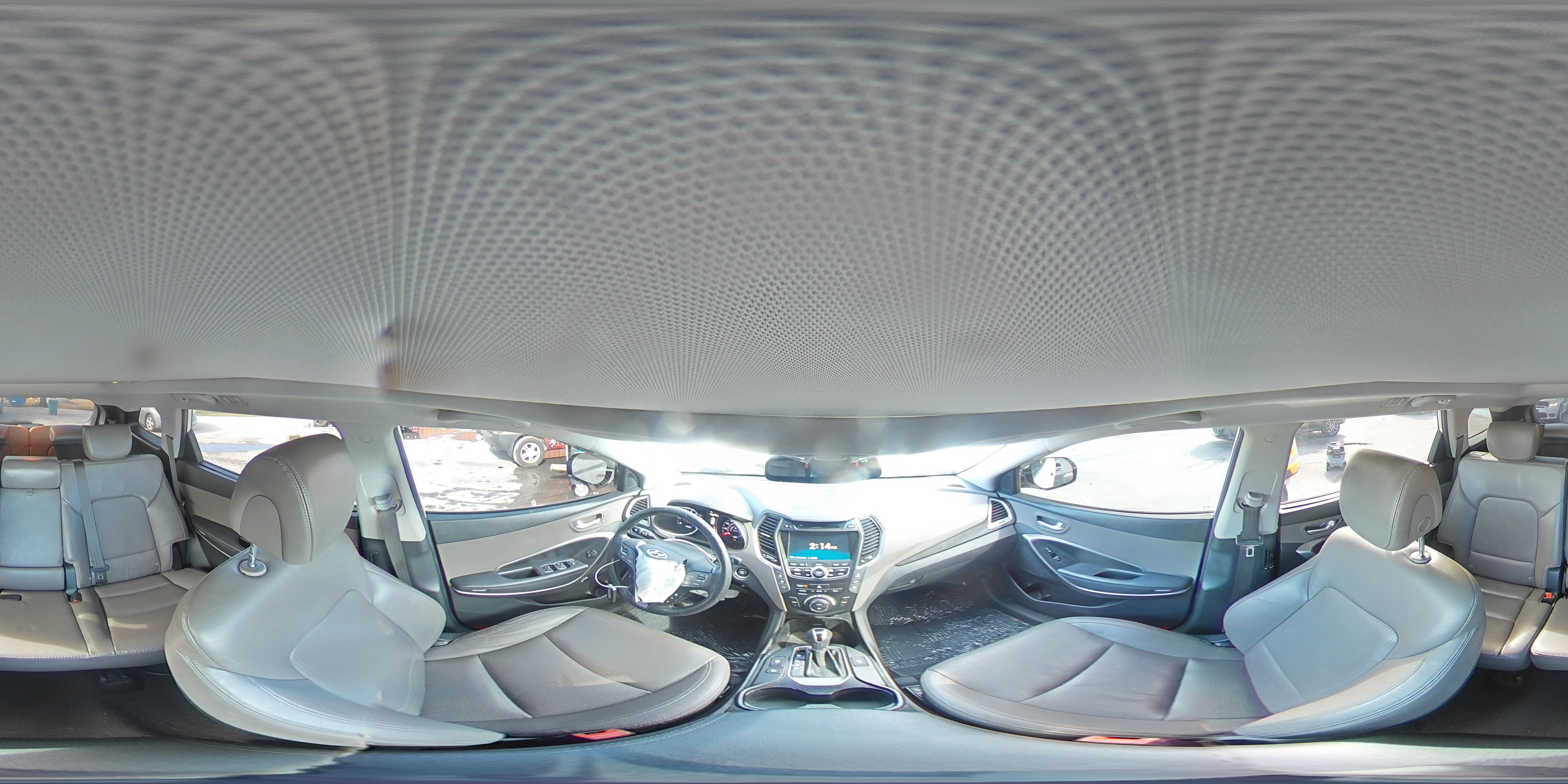 2014 Hyundai Santa Fe Gls White vin: KM8SRDHF0EU081754