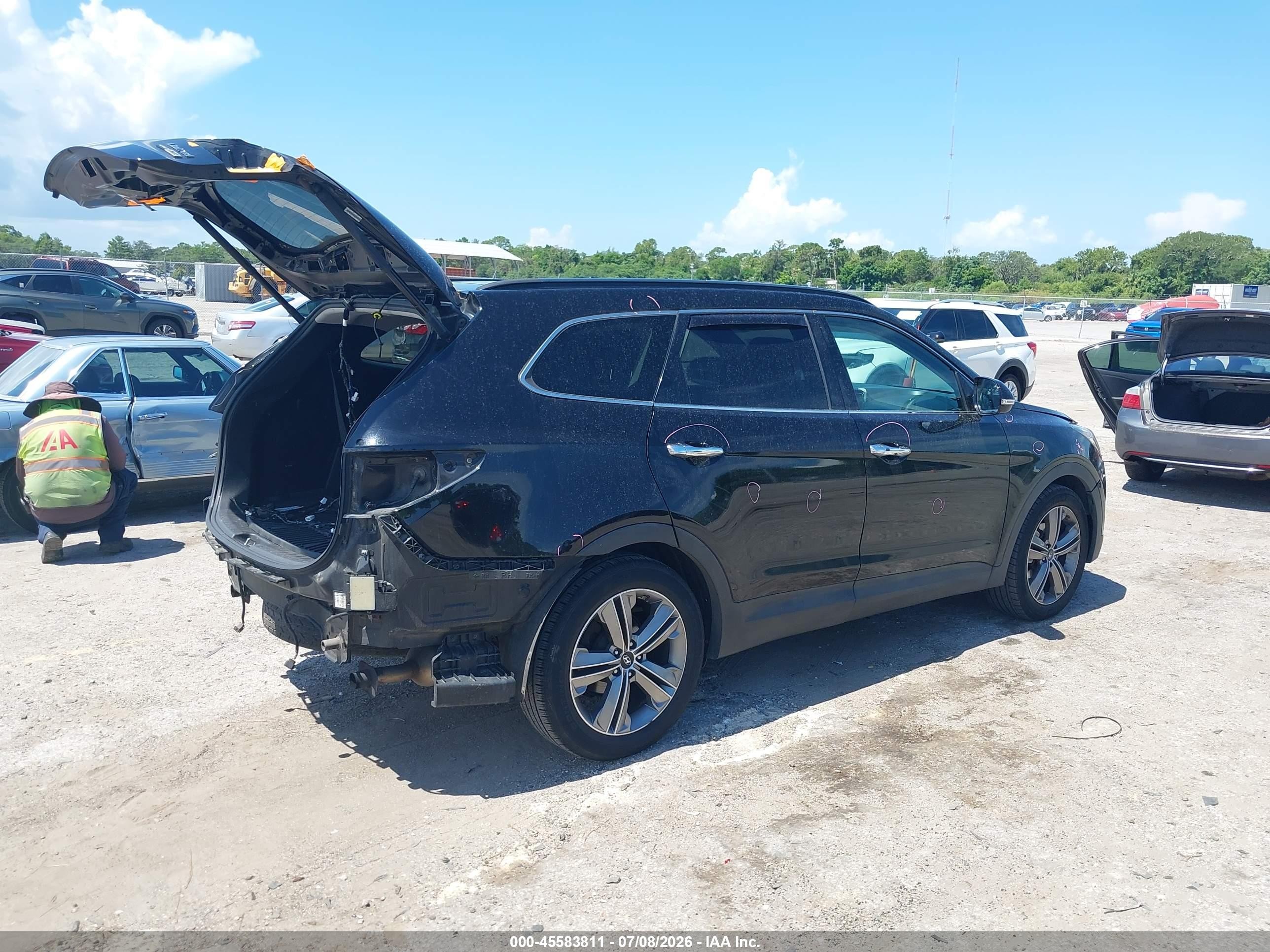 2015 Hyundai Santa Fe Limited Black vin: KM8SRDHF0FU102183