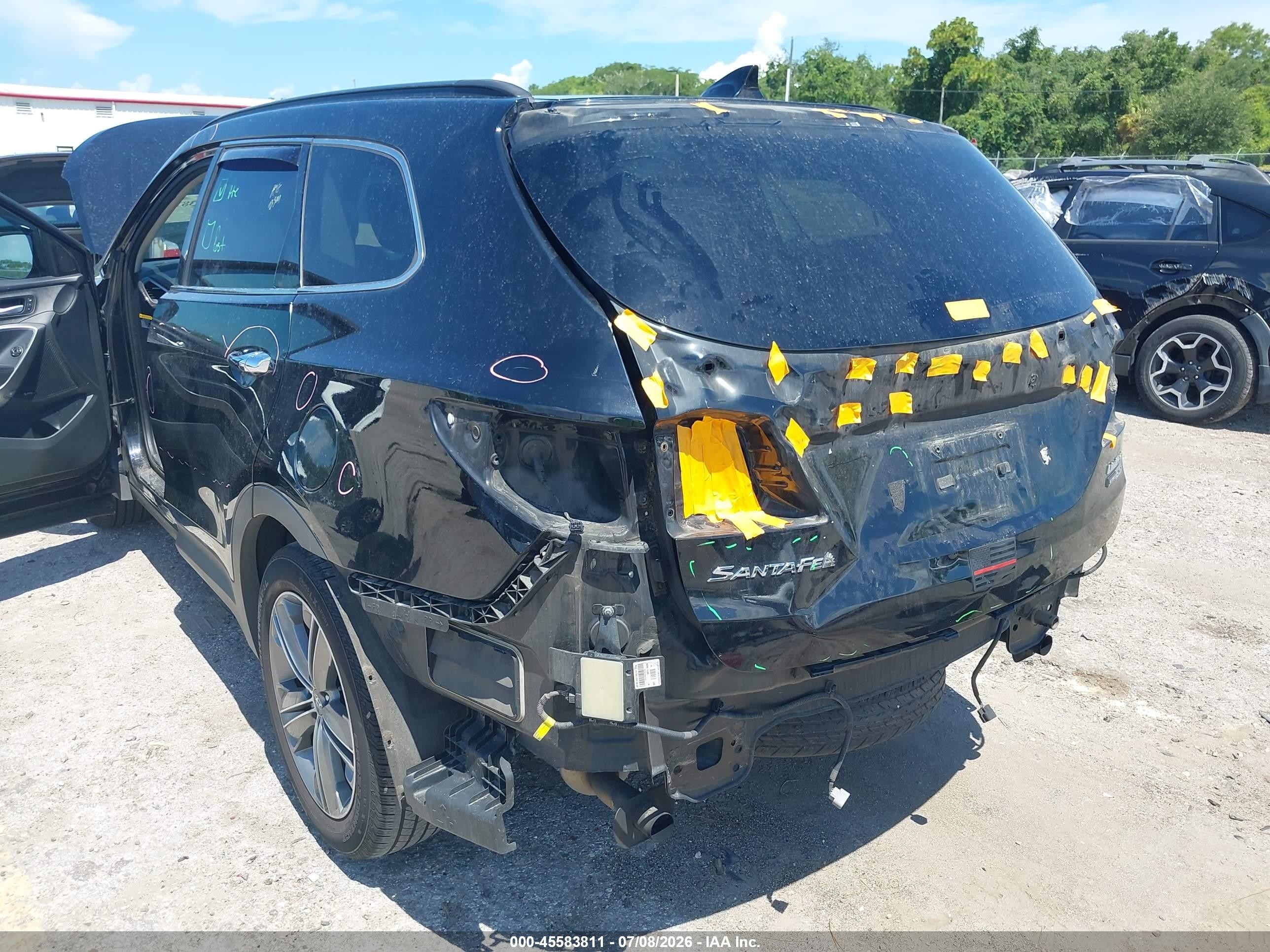 2015 Hyundai Santa Fe Limited Black vin: KM8SRDHF0FU102183
