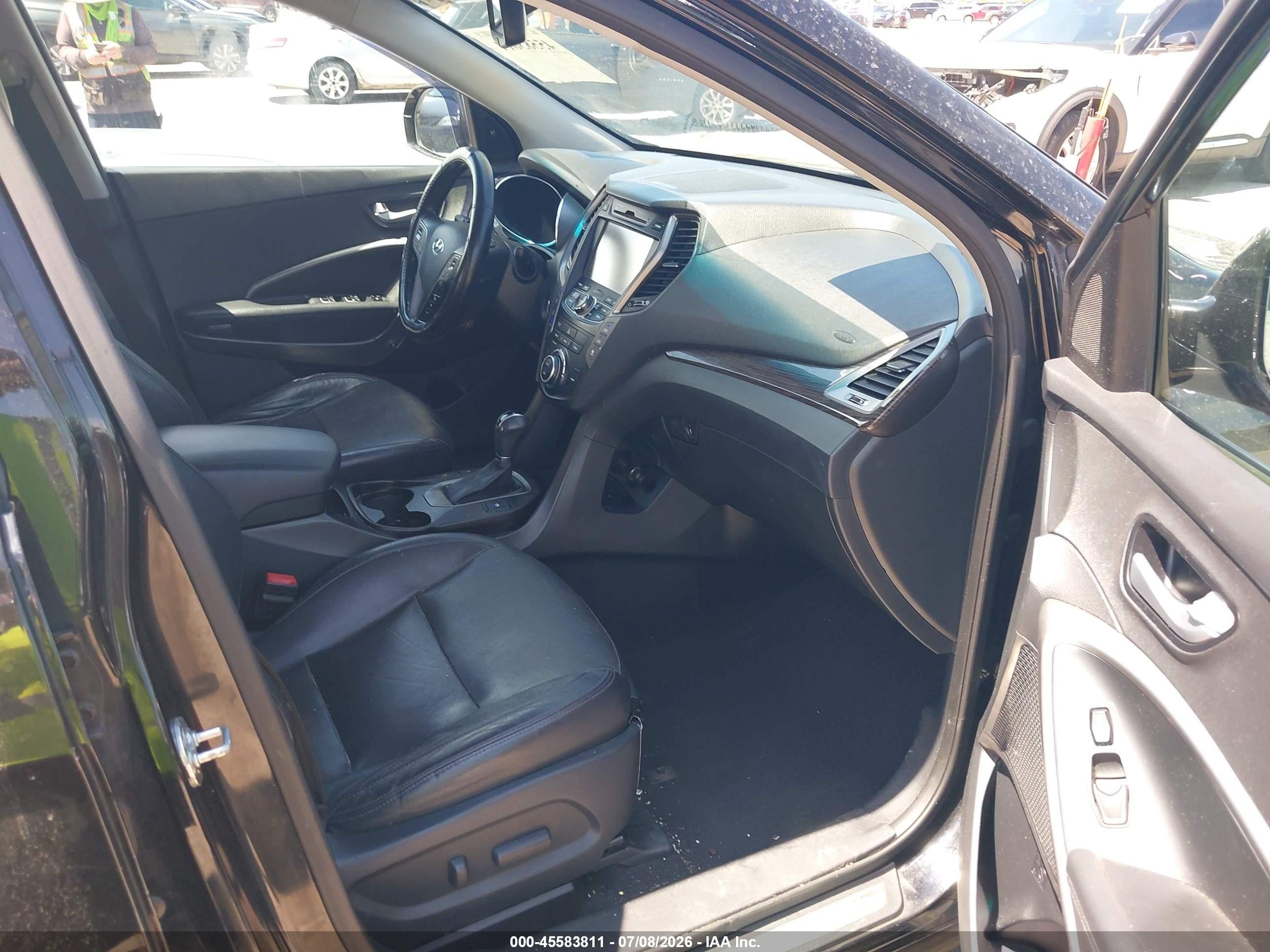 2015 Hyundai Santa Fe Limited Black vin: KM8SRDHF0FU102183