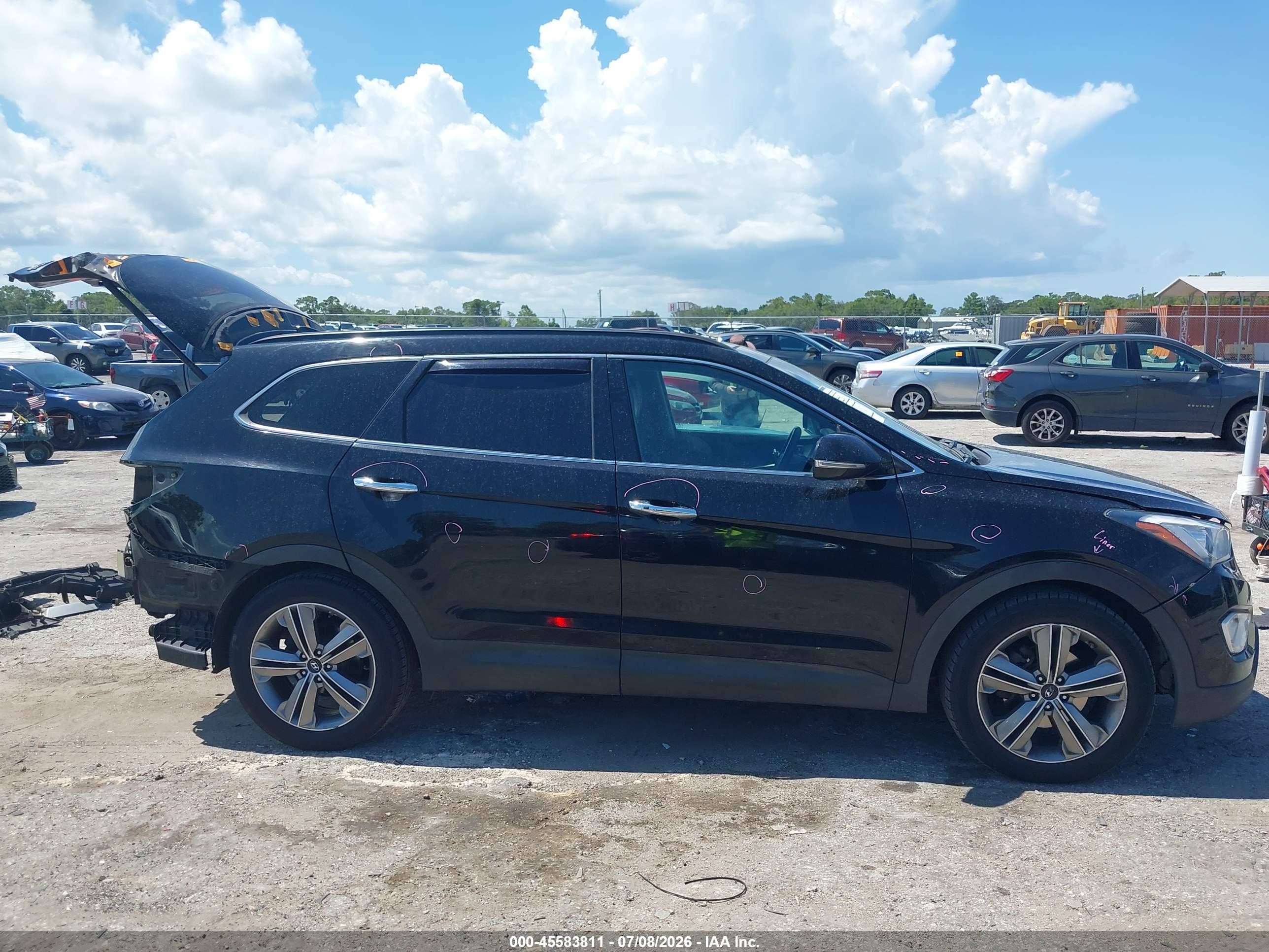 2015 Hyundai Santa Fe Limited Black vin: KM8SRDHF0FU102183