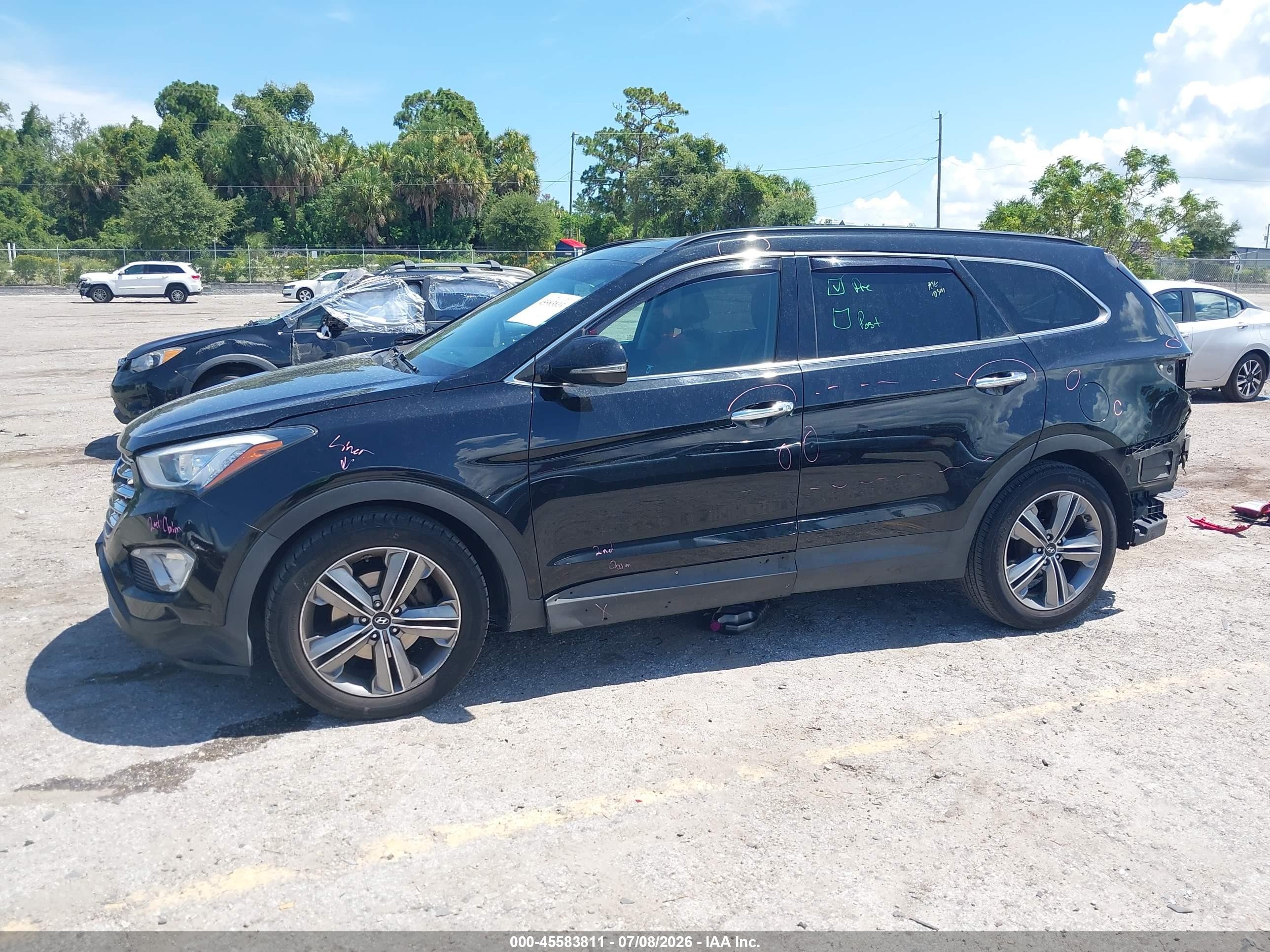 2015 Hyundai Santa Fe Limited Black vin: KM8SRDHF0FU102183