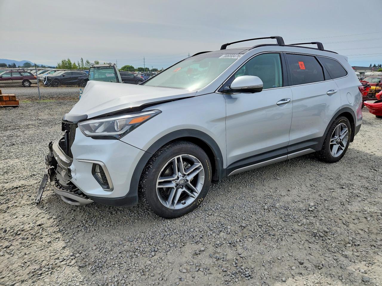 2017 Hyundai Santa Fe Limited Ultimate Silver vin: KM8SRDHF0HU216624