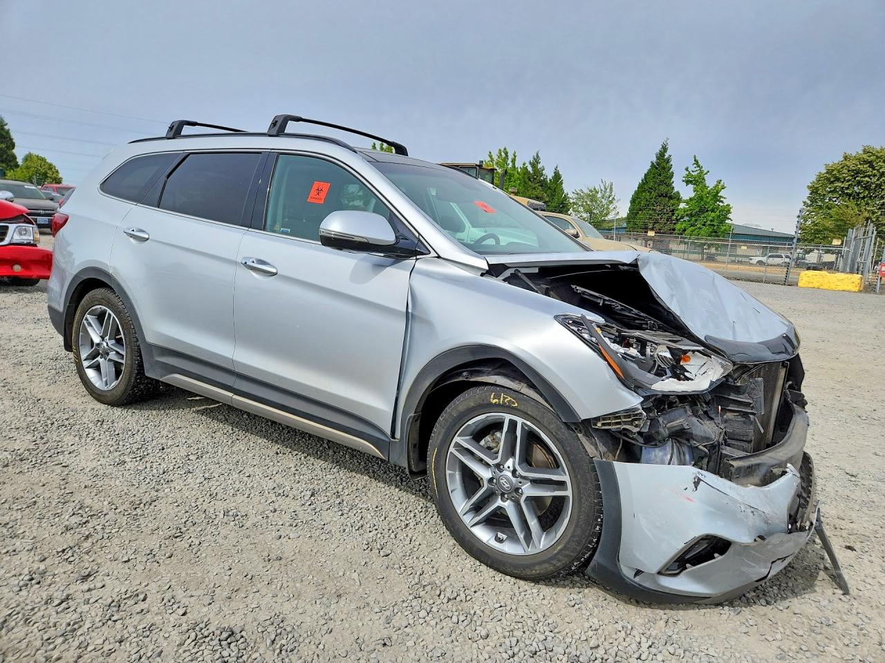 2017 Hyundai Santa Fe Limited Ultimate Silver vin: KM8SRDHF0HU216624