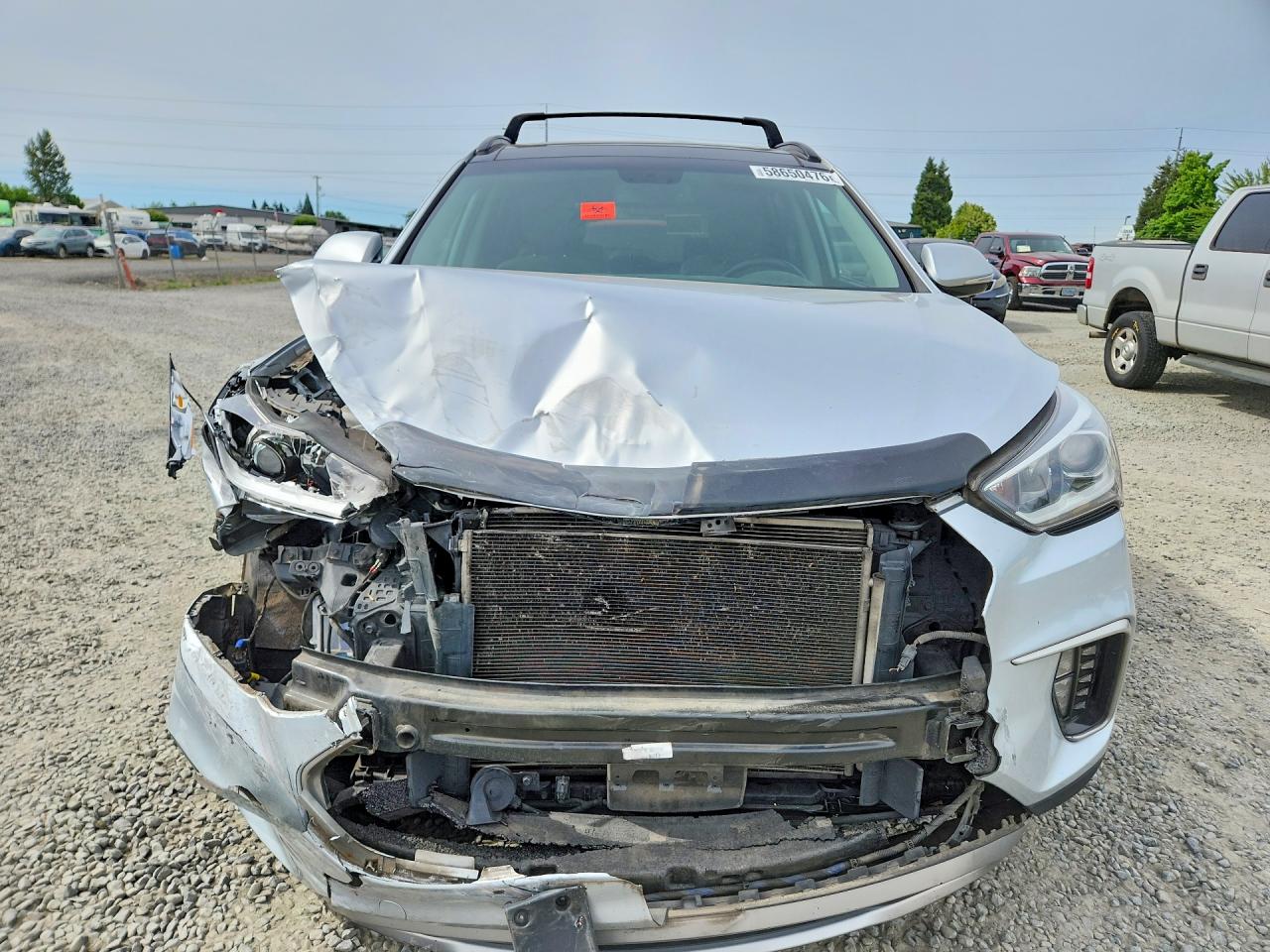 2017 Hyundai Santa Fe Limited Ultimate Silver vin: KM8SRDHF0HU216624