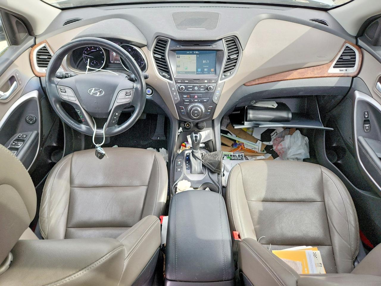 2017 Hyundai Santa Fe Limited Ultimate Silver vin: KM8SRDHF0HU216624