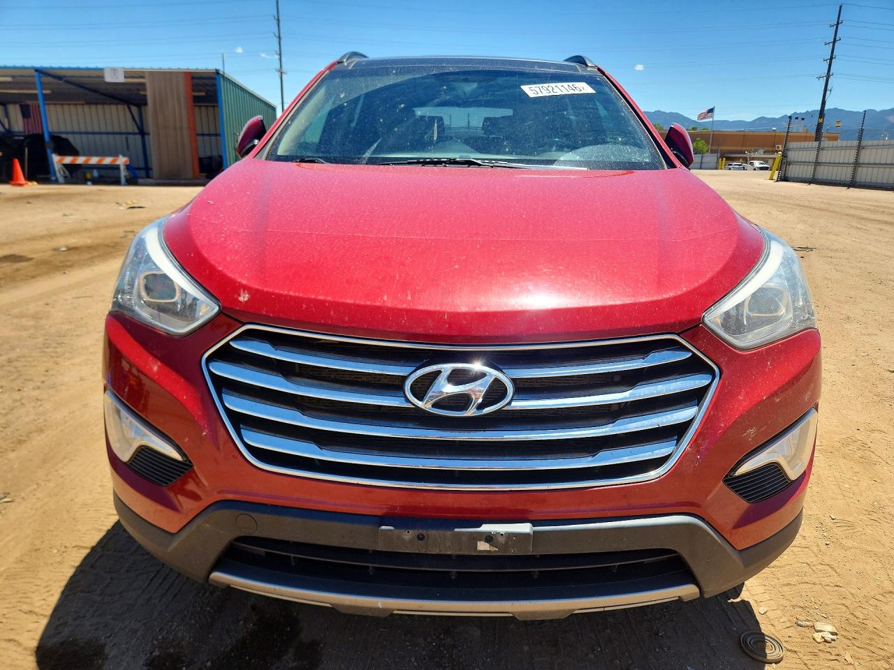 2013 Hyundai Santa Fe Limited Красный vin: KM8SRDHF1DU017589