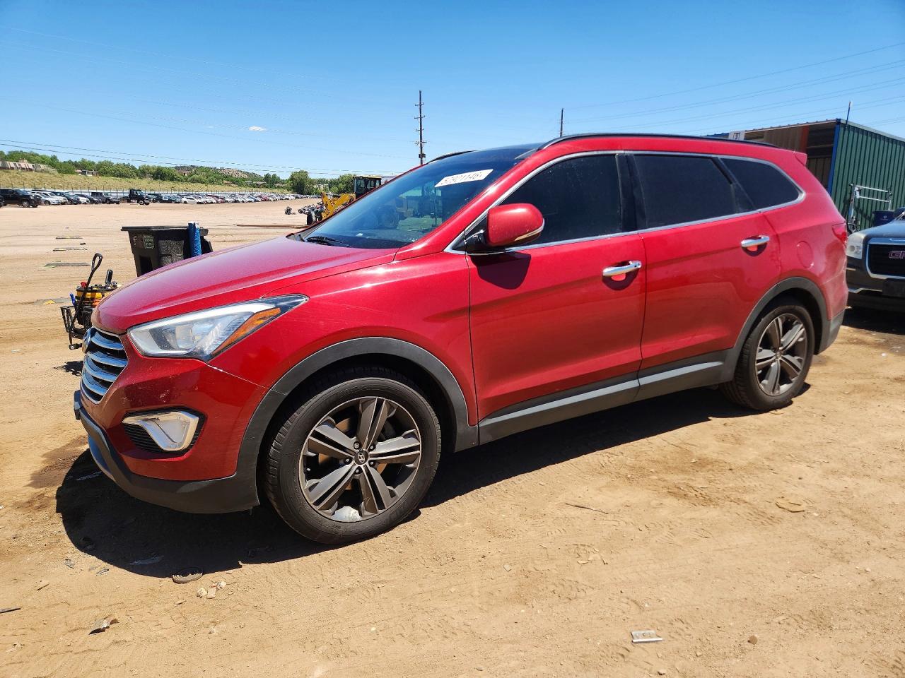 2013 Hyundai Santa Fe Limited Красный vin: KM8SRDHF1DU017589