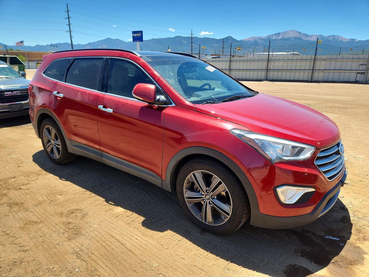2013 Hyundai Santa Fe Limited Красный vin: KM8SRDHF1DU017589