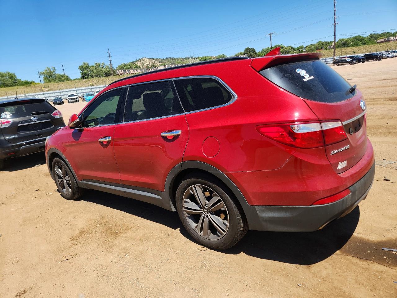 2013 Hyundai Santa Fe Limited Красный vin: KM8SRDHF1DU017589