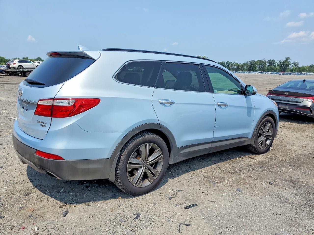 2013 Hyundai Santa Fe Limited Blue vin: KM8SRDHF1DU020539