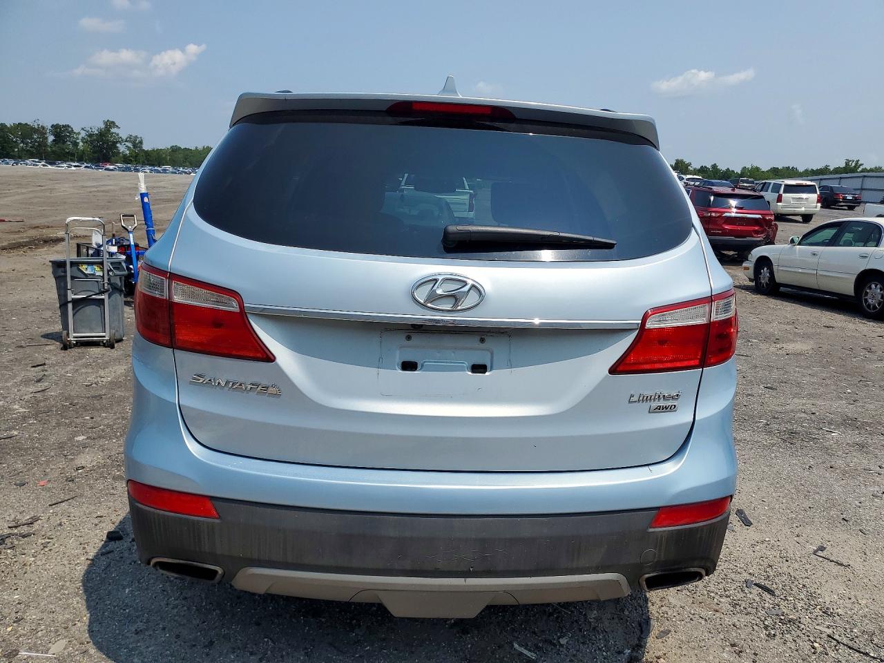 2013 Hyundai Santa Fe Limited Blue vin: KM8SRDHF1DU020539