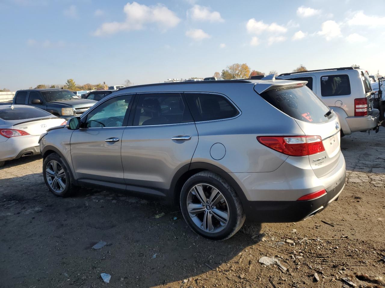 2014 Hyundai Santa Fe Gls Gray vin: KM8SRDHF1EU075994