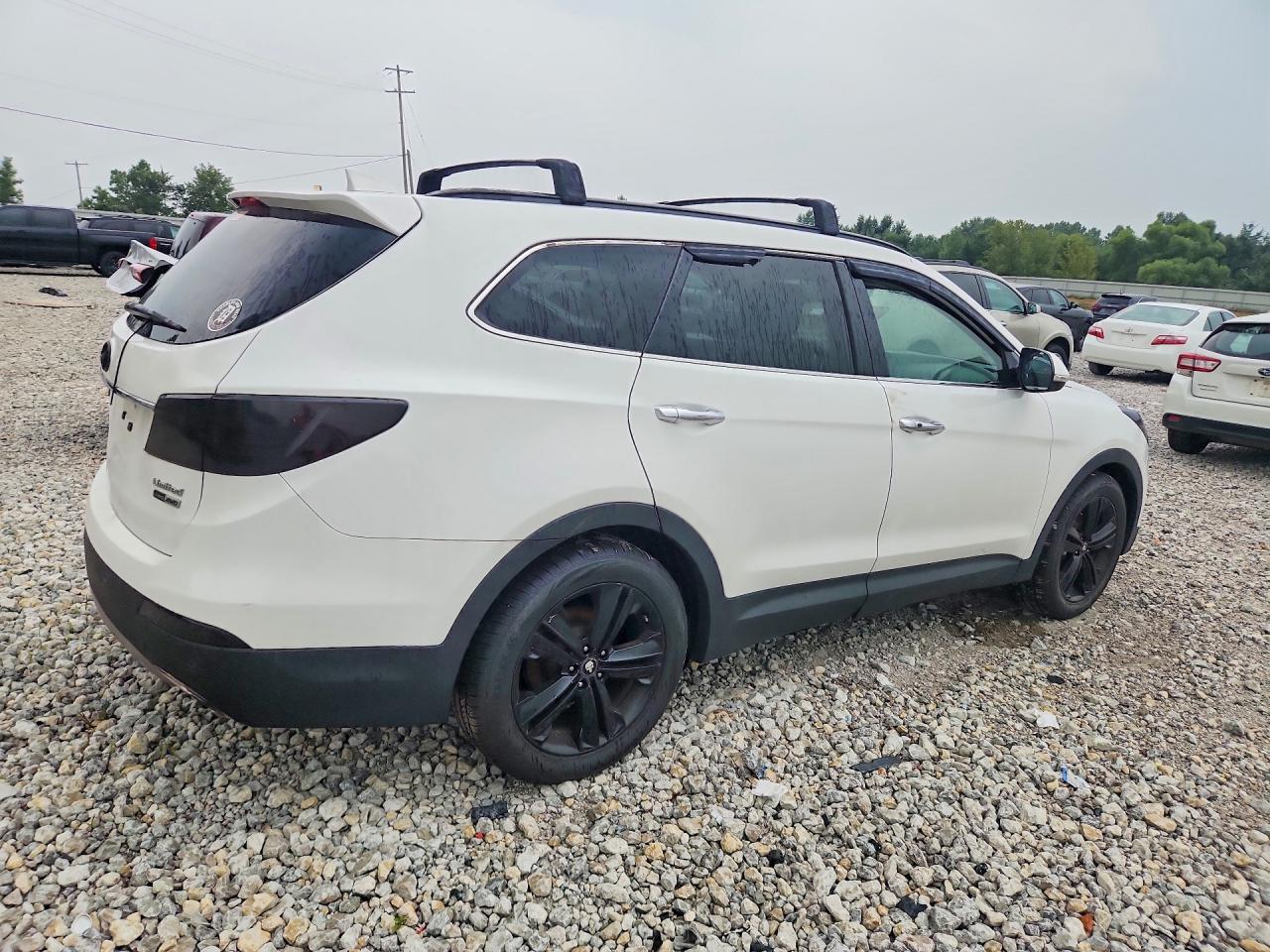 2015 Hyundai Santa Fe Limited White vin: KM8SRDHF1FU103648