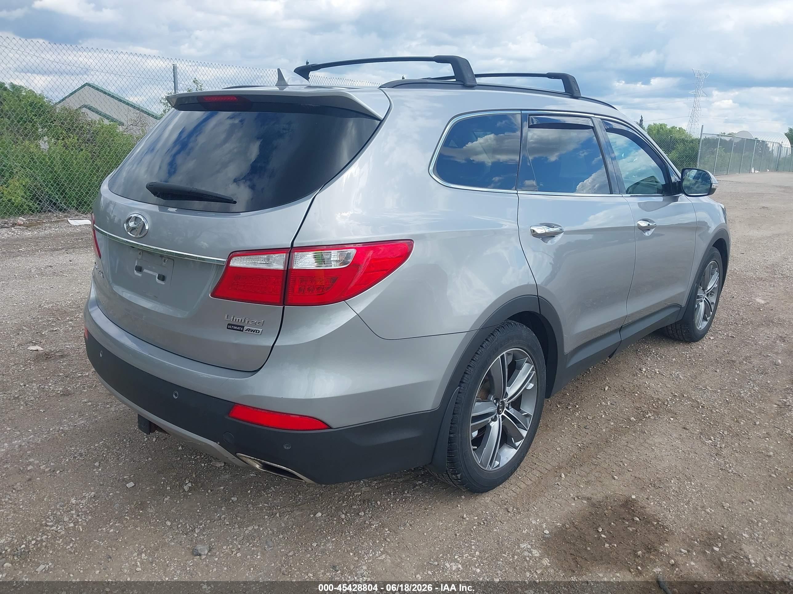 2015 Hyundai Santa Fe Limited Silver vin: KM8SRDHF1FU116268