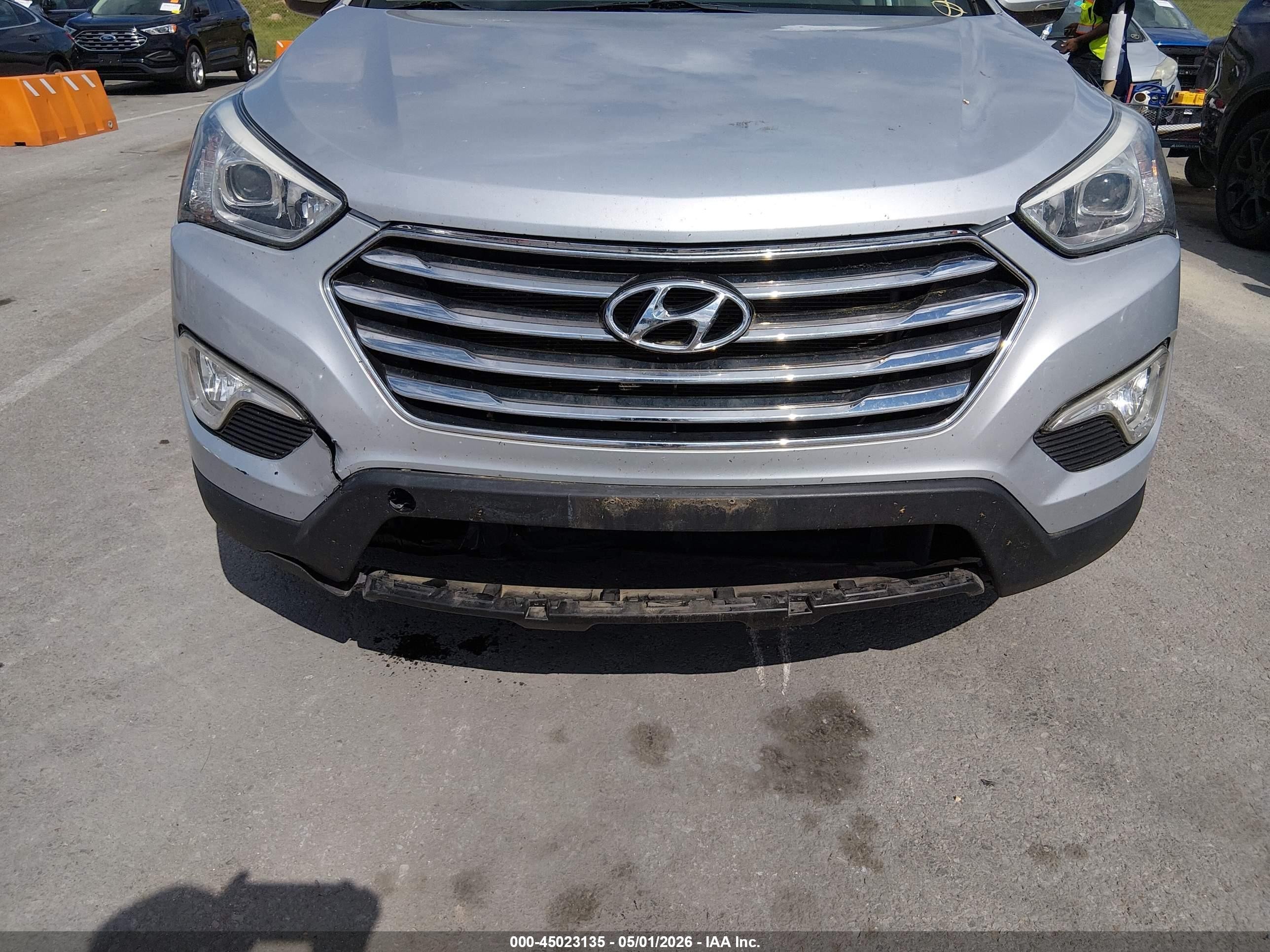 2013 Hyundai Santa Fe Limited Silver vin: KM8SRDHF2DU008223