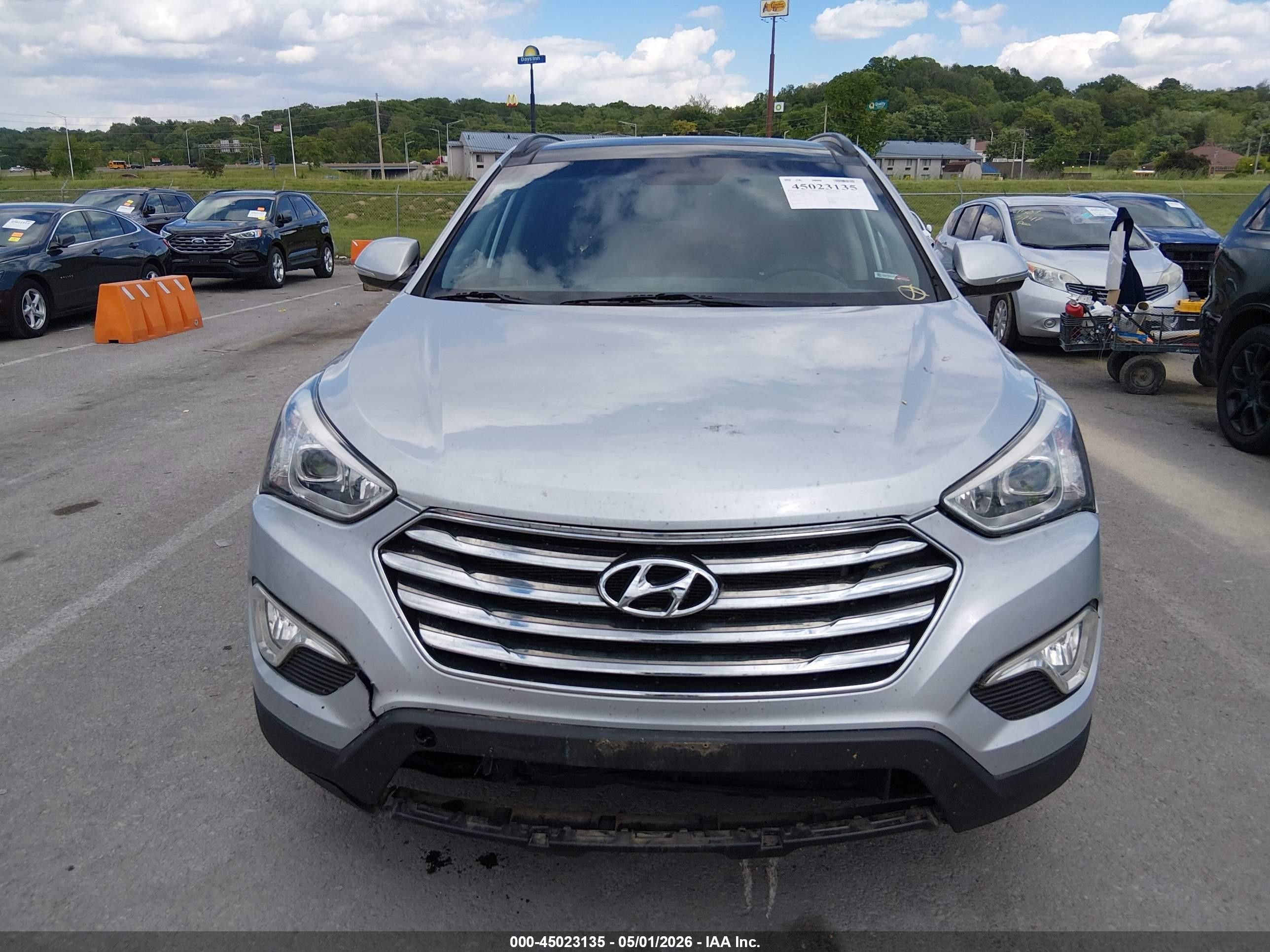 2013 Hyundai Santa Fe Limited Silver vin: KM8SRDHF2DU008223
