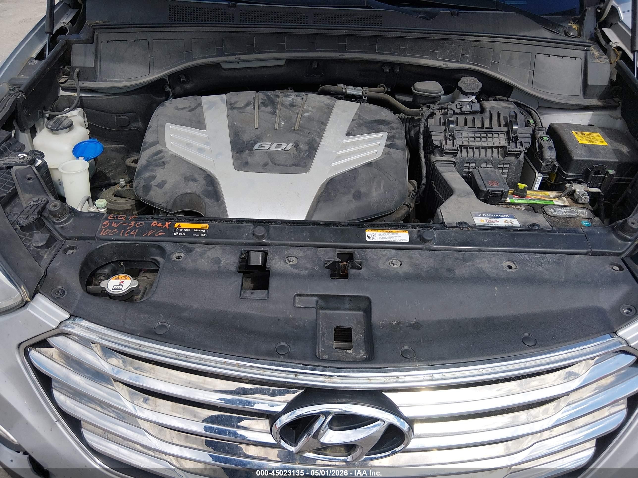 2013 Hyundai Santa Fe Limited Silver vin: KM8SRDHF2DU008223