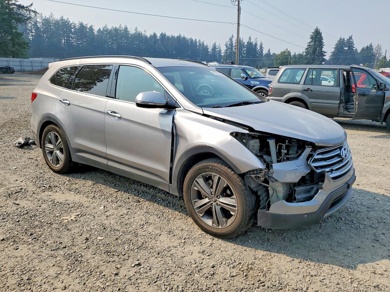 2013 Hyundai Santa Fe Limited Silver vin: KM8SRDHF2DU009419