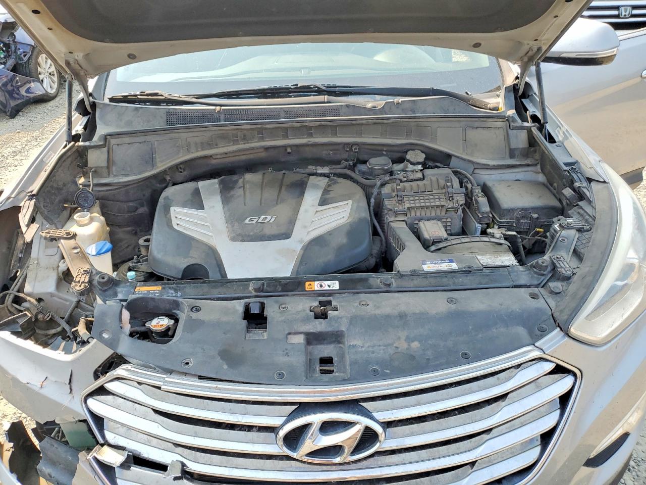 2013 Hyundai Santa Fe Limited Silver vin: KM8SRDHF2DU009419