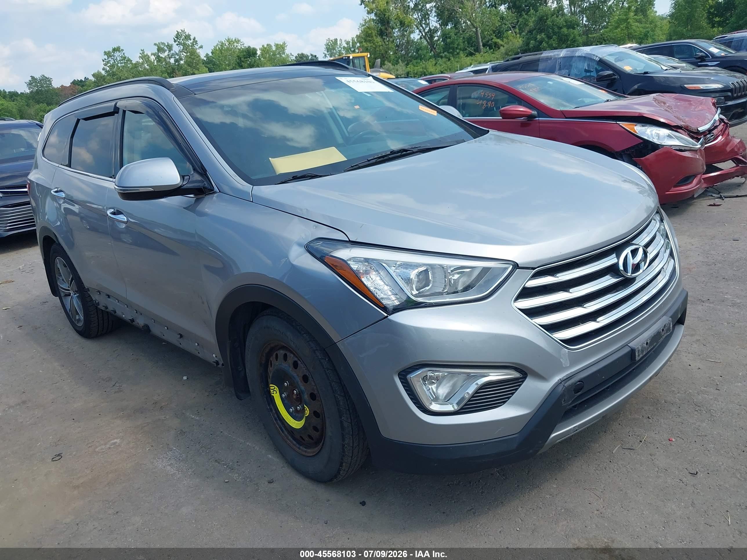 2014 Hyundai Santa Fe Limited Silver vin: KM8SRDHF2EU081321