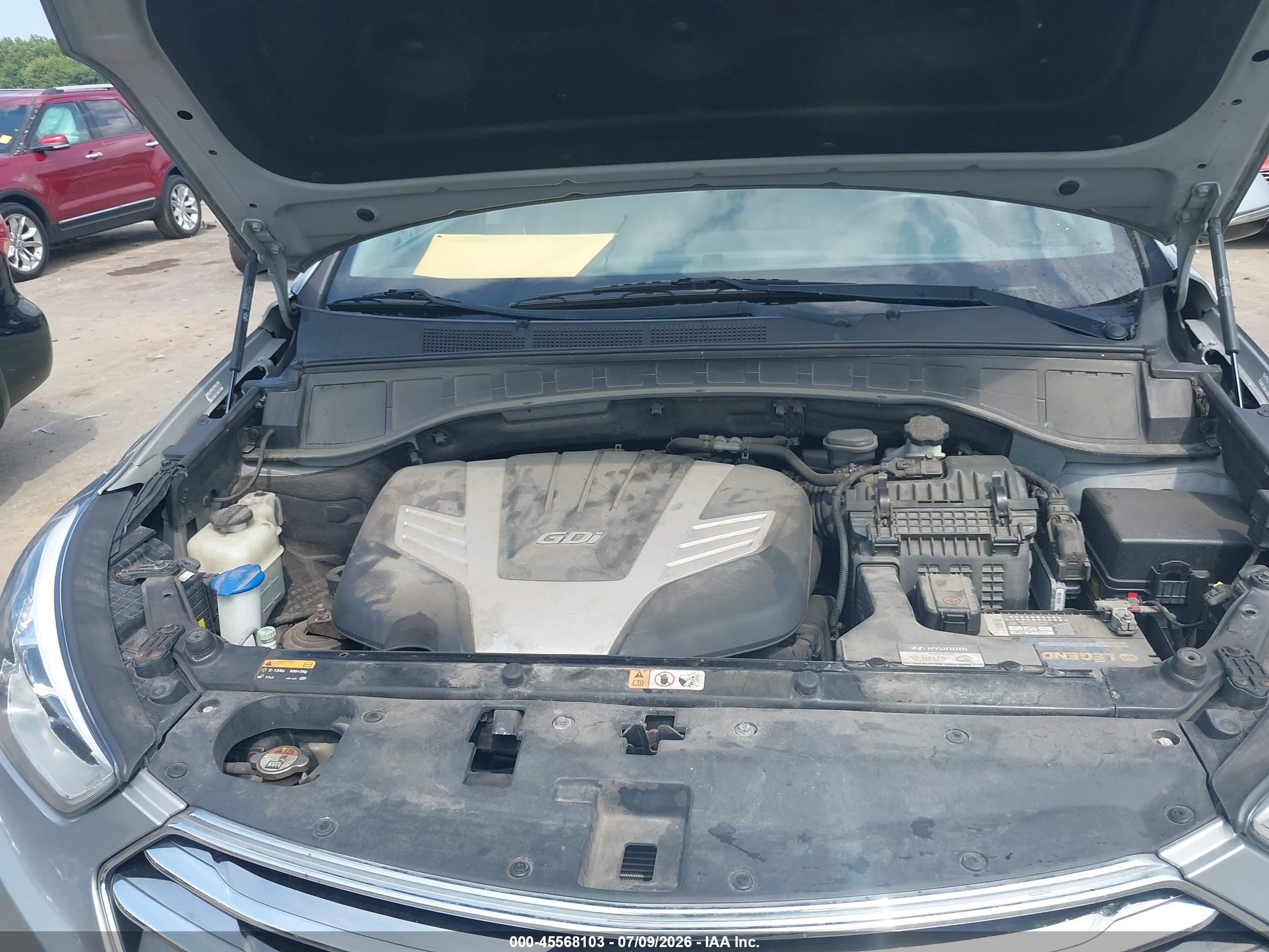 2014 Hyundai Santa Fe Limited Silver vin: KM8SRDHF2EU081321