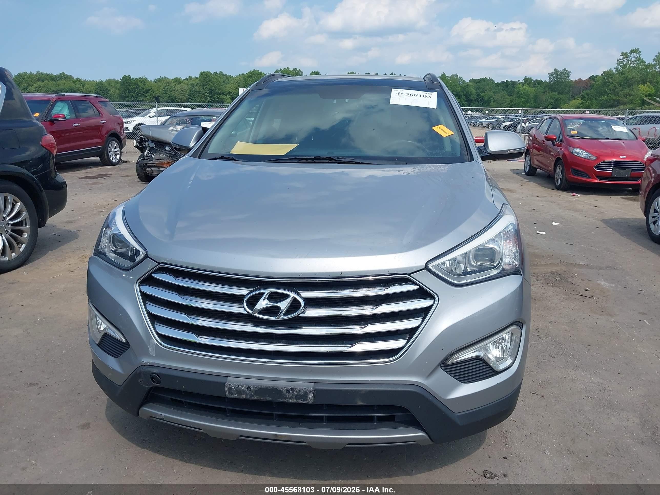 2014 Hyundai Santa Fe Limited Silver vin: KM8SRDHF2EU081321