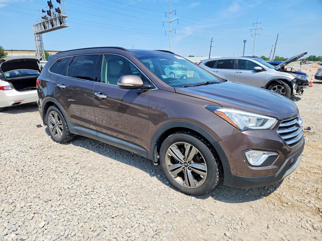 2015 Hyundai Santa Fe Limited Brown vin: KM8SRDHF2FU093907