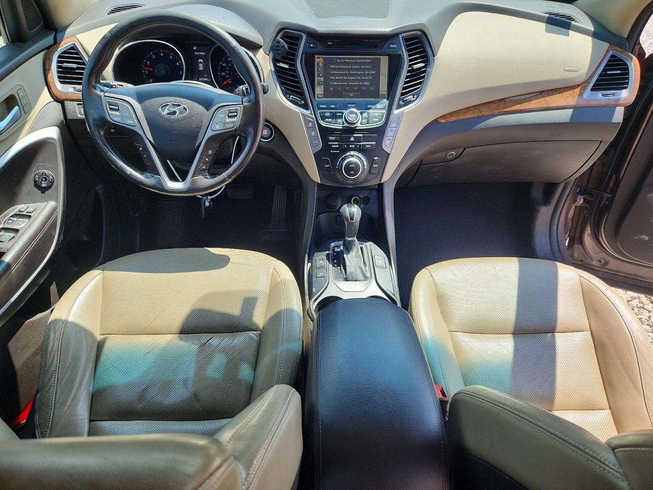 2015 Hyundai Santa Fe Limited Brown vin: KM8SRDHF2FU093907