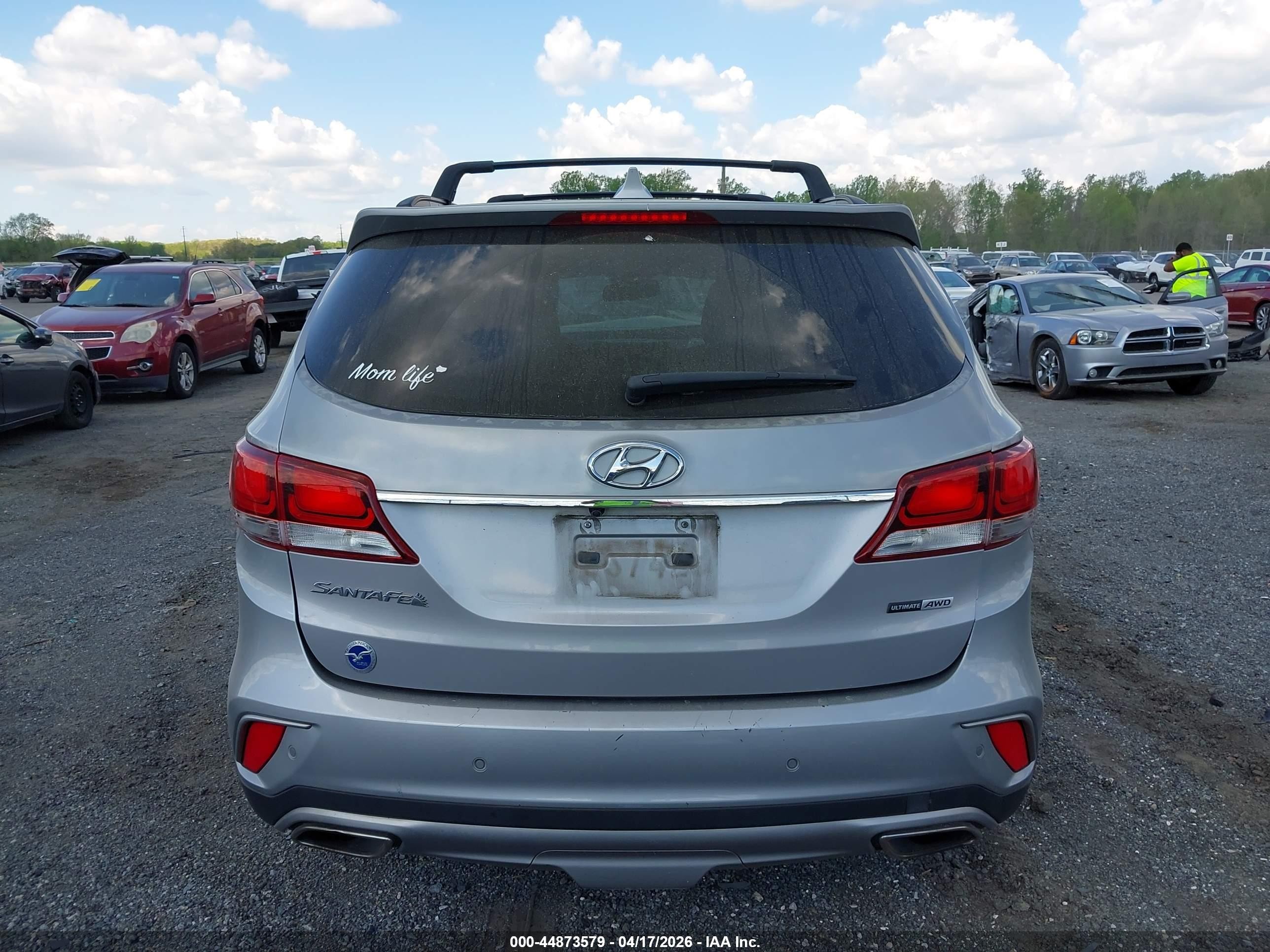 2017 Hyundai Santa Fe Se Ultimate Серый vin: KM8SRDHF2HU230069