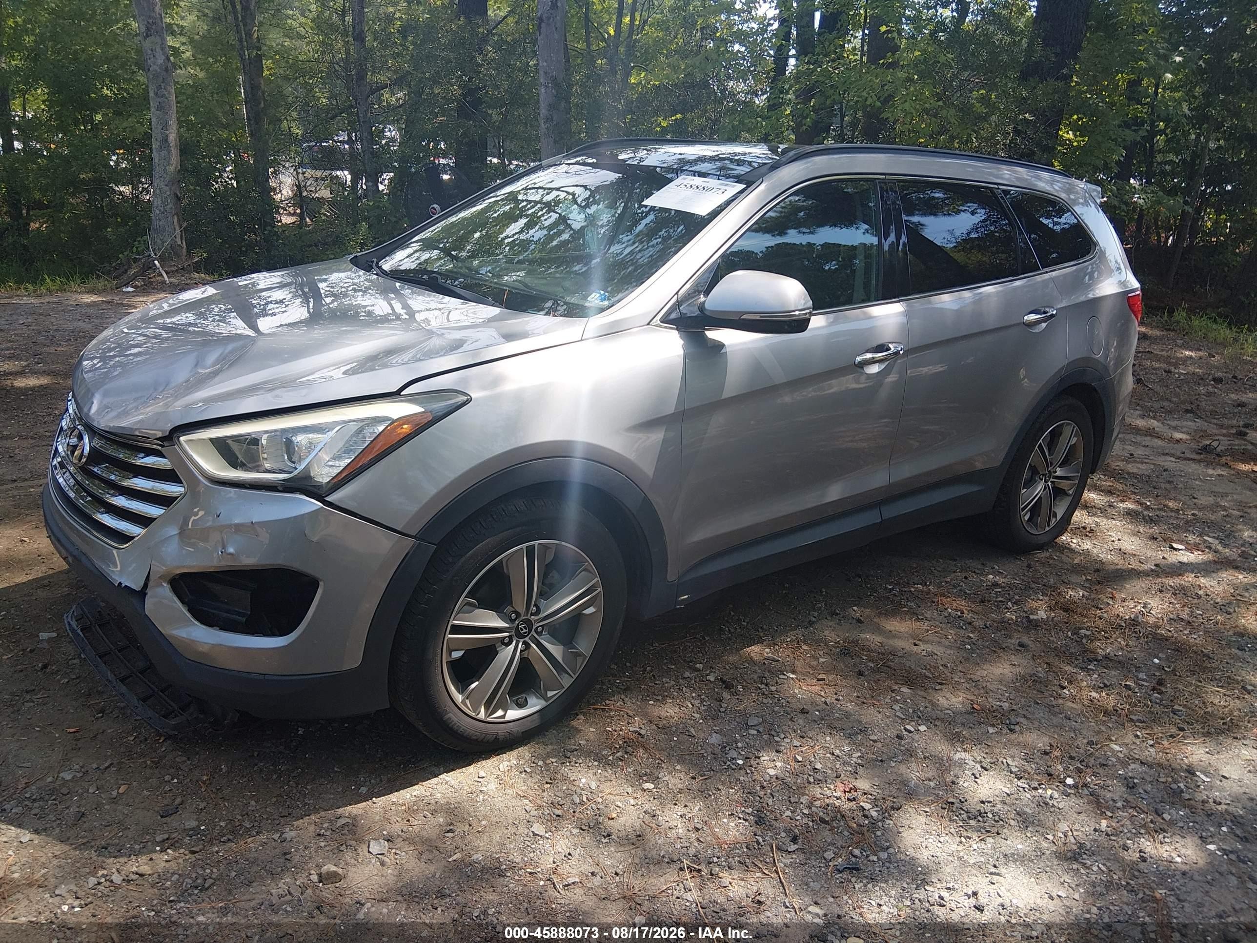 2013 Hyundai Santa Fe Limited Silver vin: KM8SRDHF3DU006013