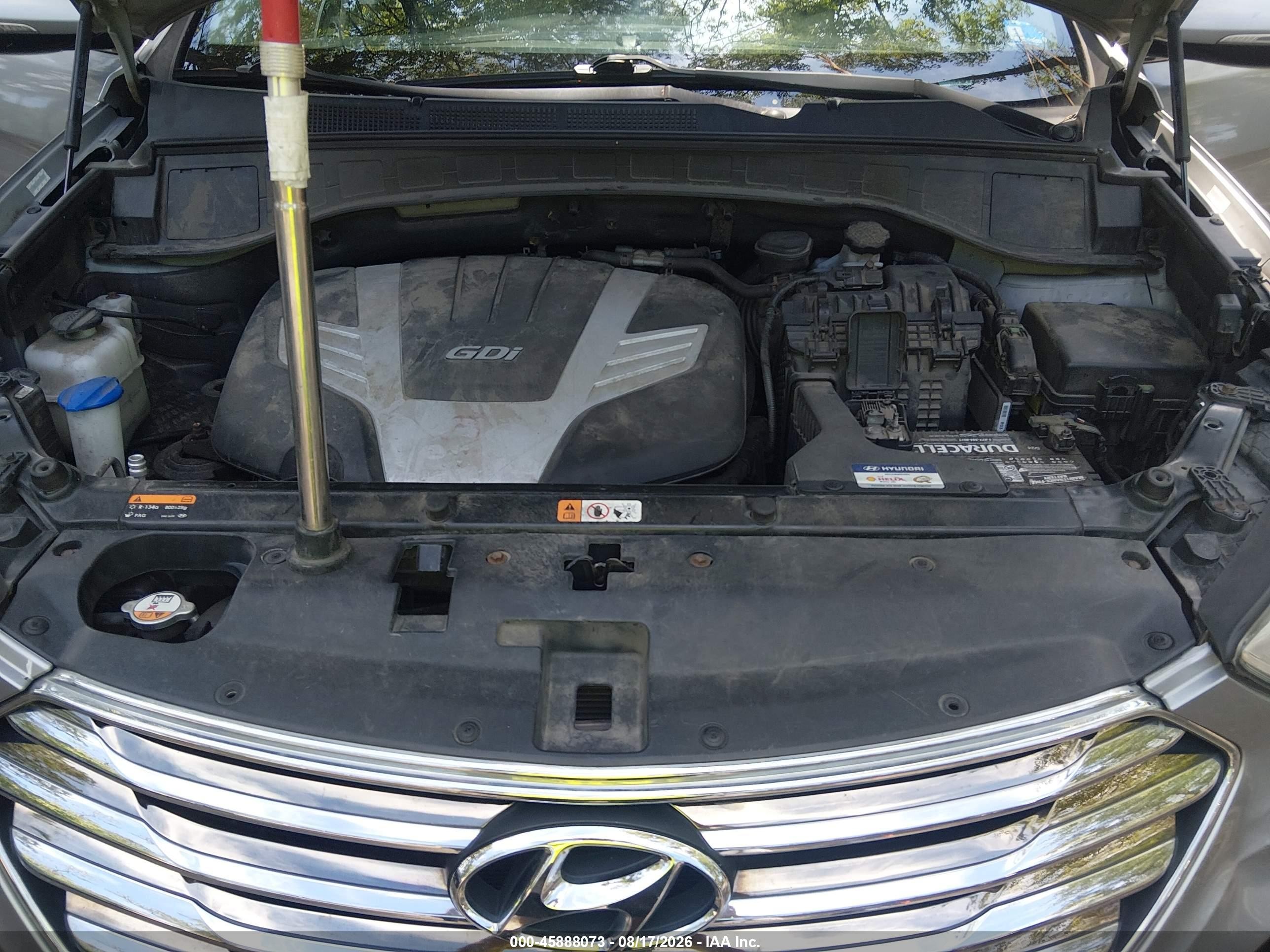 2013 Hyundai Santa Fe Limited Silver vin: KM8SRDHF3DU006013