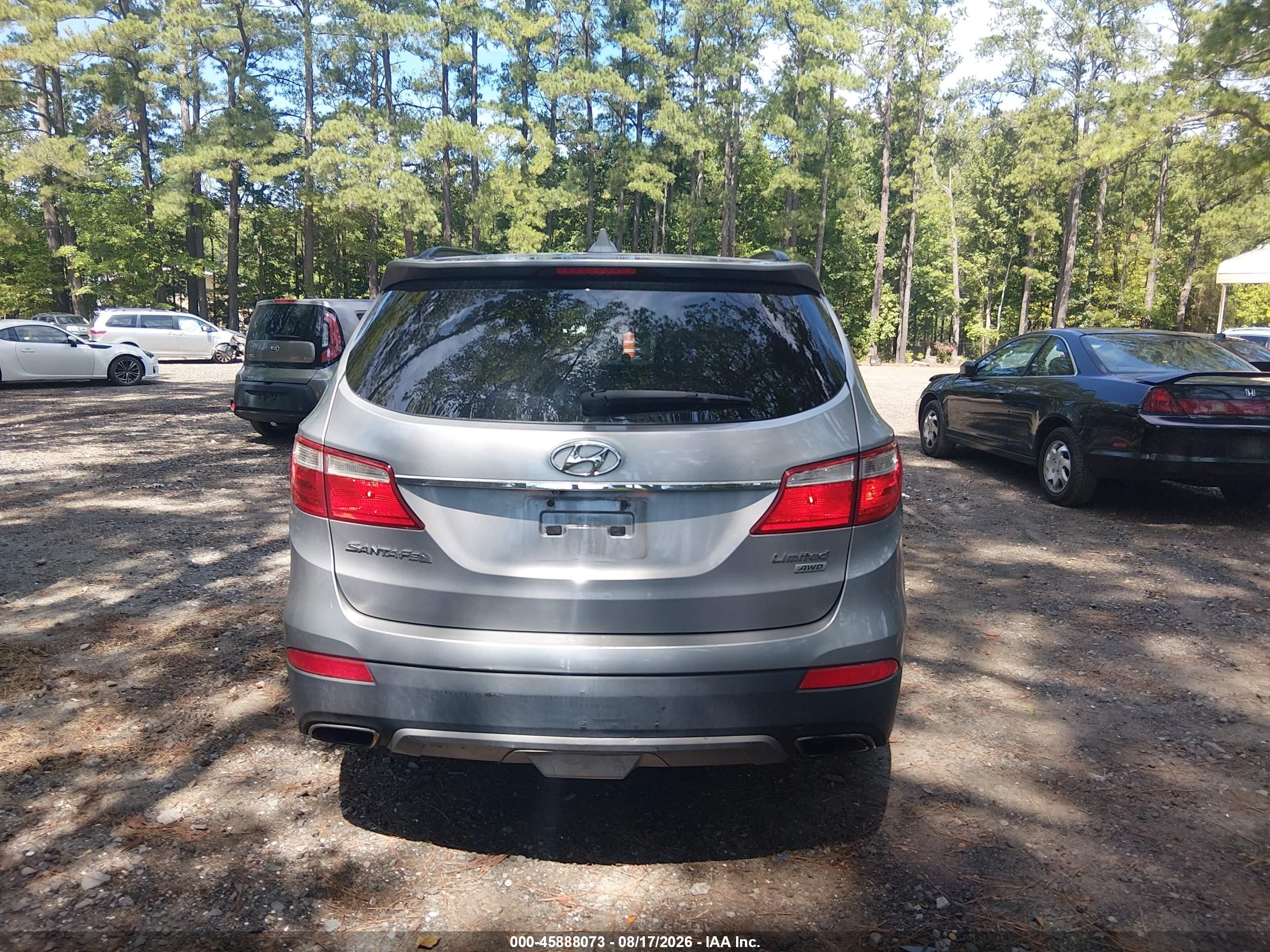 2013 Hyundai Santa Fe Limited Silver vin: KM8SRDHF3DU006013