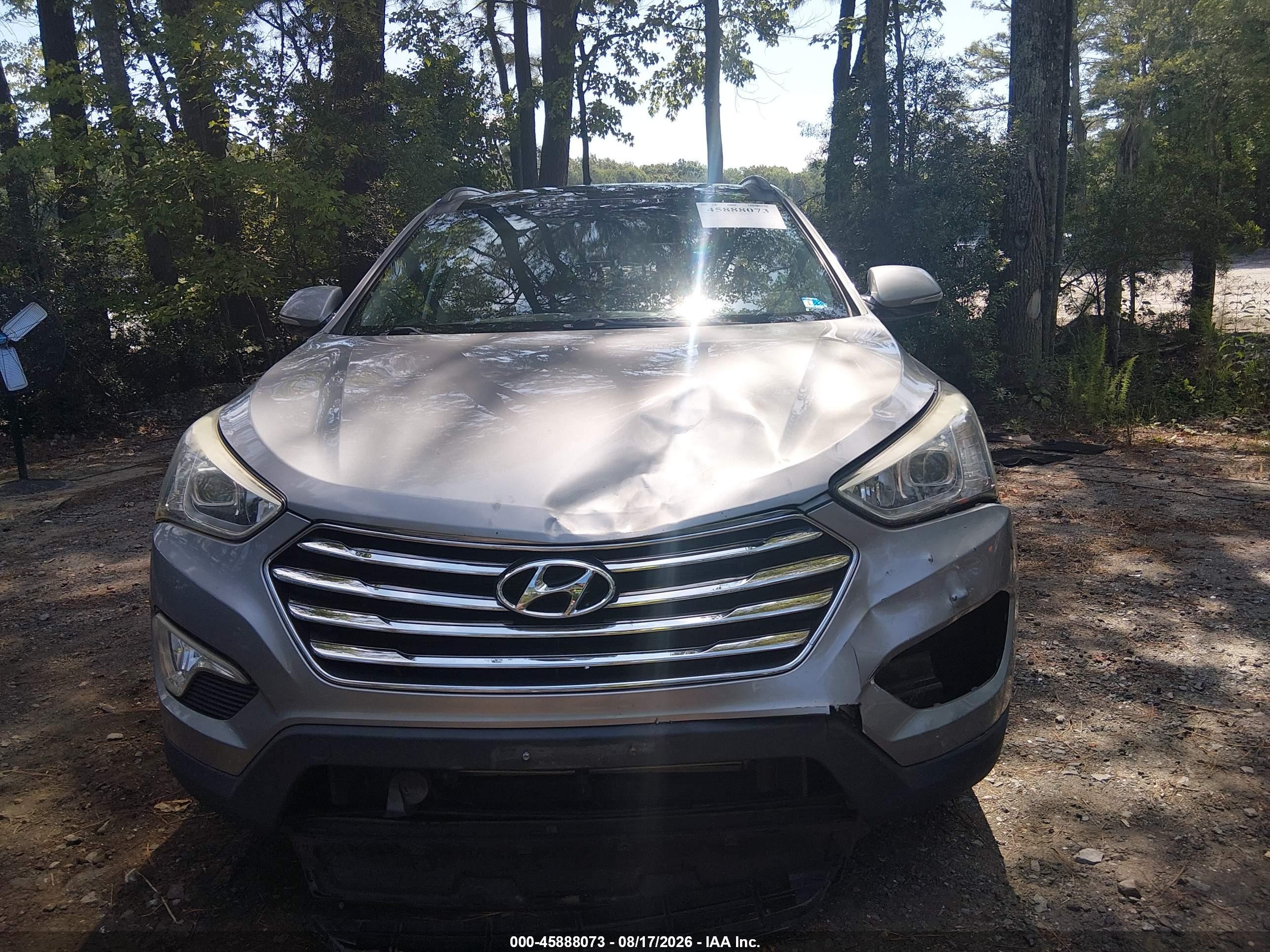 2013 Hyundai Santa Fe Limited Silver vin: KM8SRDHF3DU006013