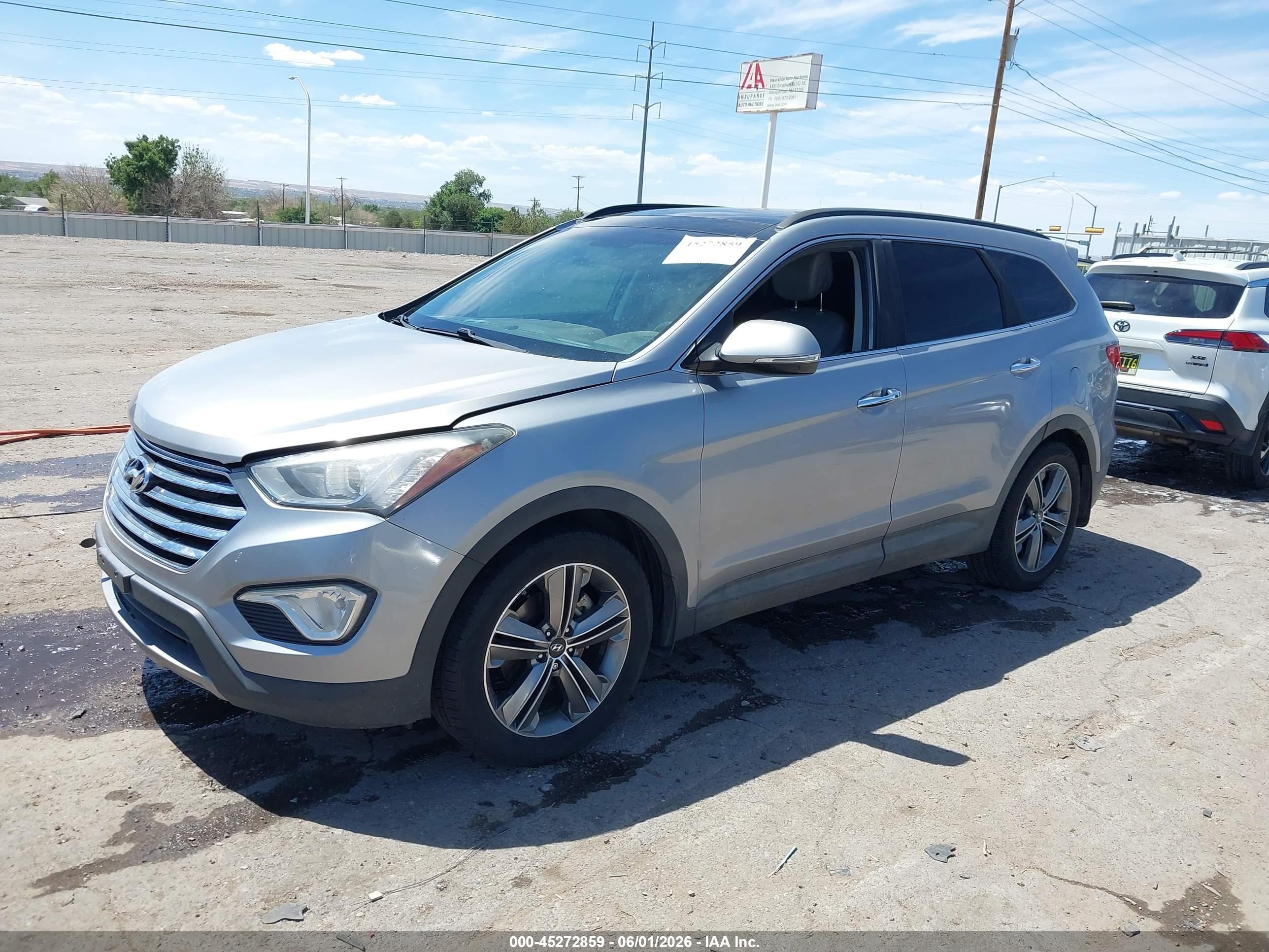 2014 Hyundai Santa Fe Limited Silver vin: KM8SRDHF3EU054404